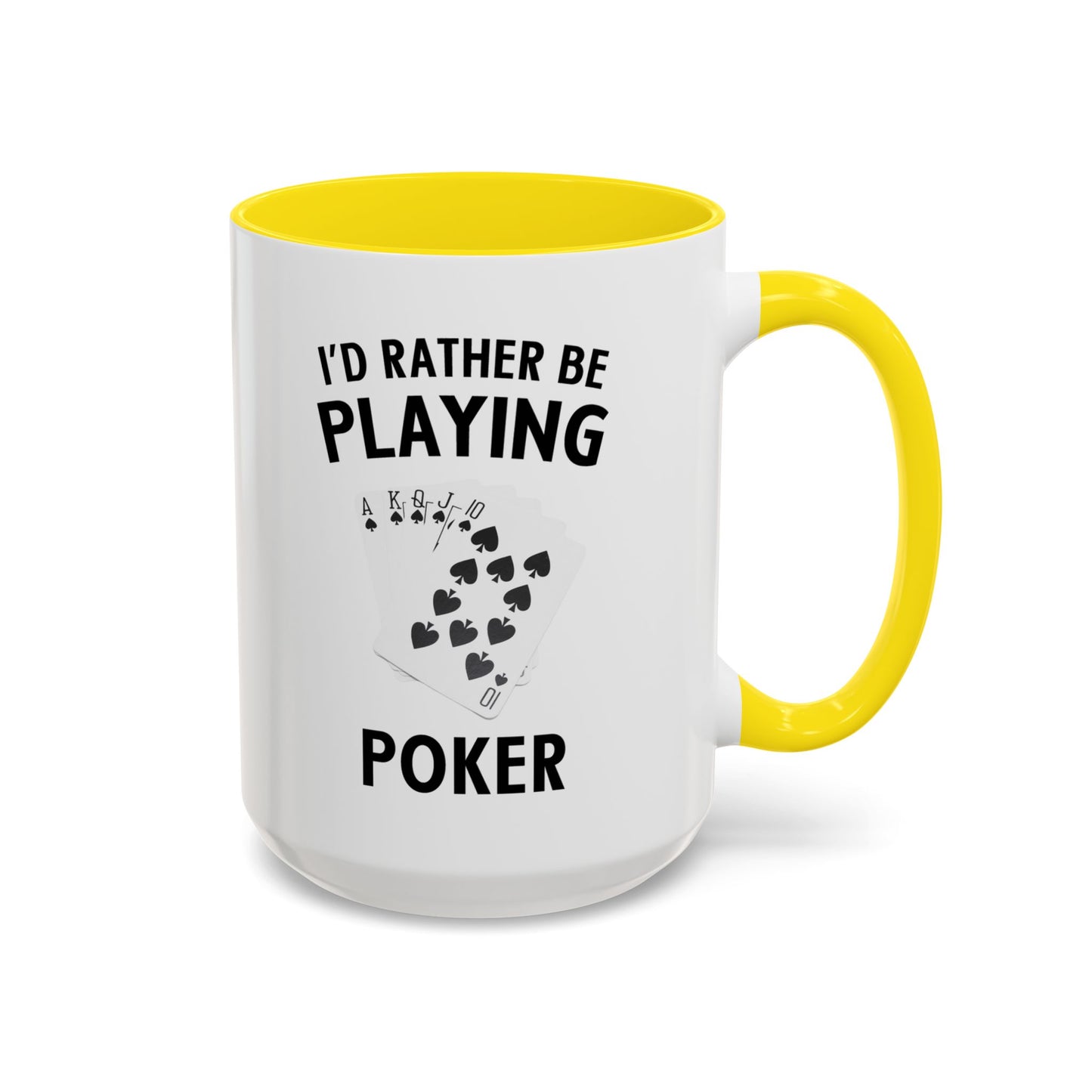 Funny Card Player Mug. Poker Mug. Card Player Gift. Poker Gift. Poker Player Coffee Mug. Poker Expert Mug. Poker Expert Gift Accent Coffee Mug (11, 15oz)