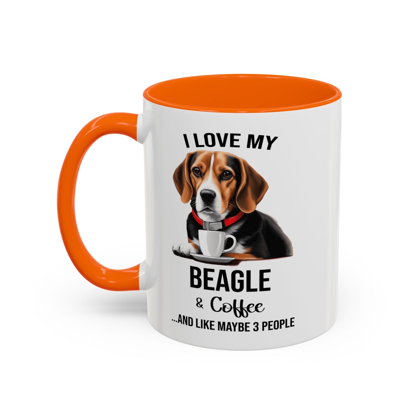 Beagle Lover Mug, Beagle Lover Gift, Coffee Mug, Beagle Mug, Beagle Gift, Beagle Owner Mug Beagle Owner Gift, Dog Mug A0023 Accent Coffee Mug (11, 15oz)