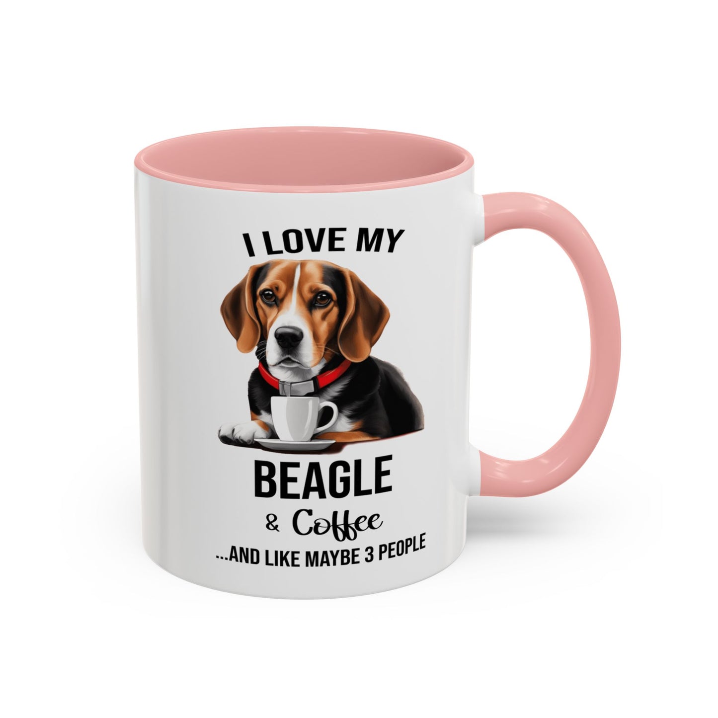 Beagle Lover Mug, Beagle Lover Gift, Coffee Mug, Beagle Mug, Beagle Gift, Beagle Owner Mug Beagle Owner Gift, Dog Mug A0023 Accent Coffee Mug (11, 15oz)