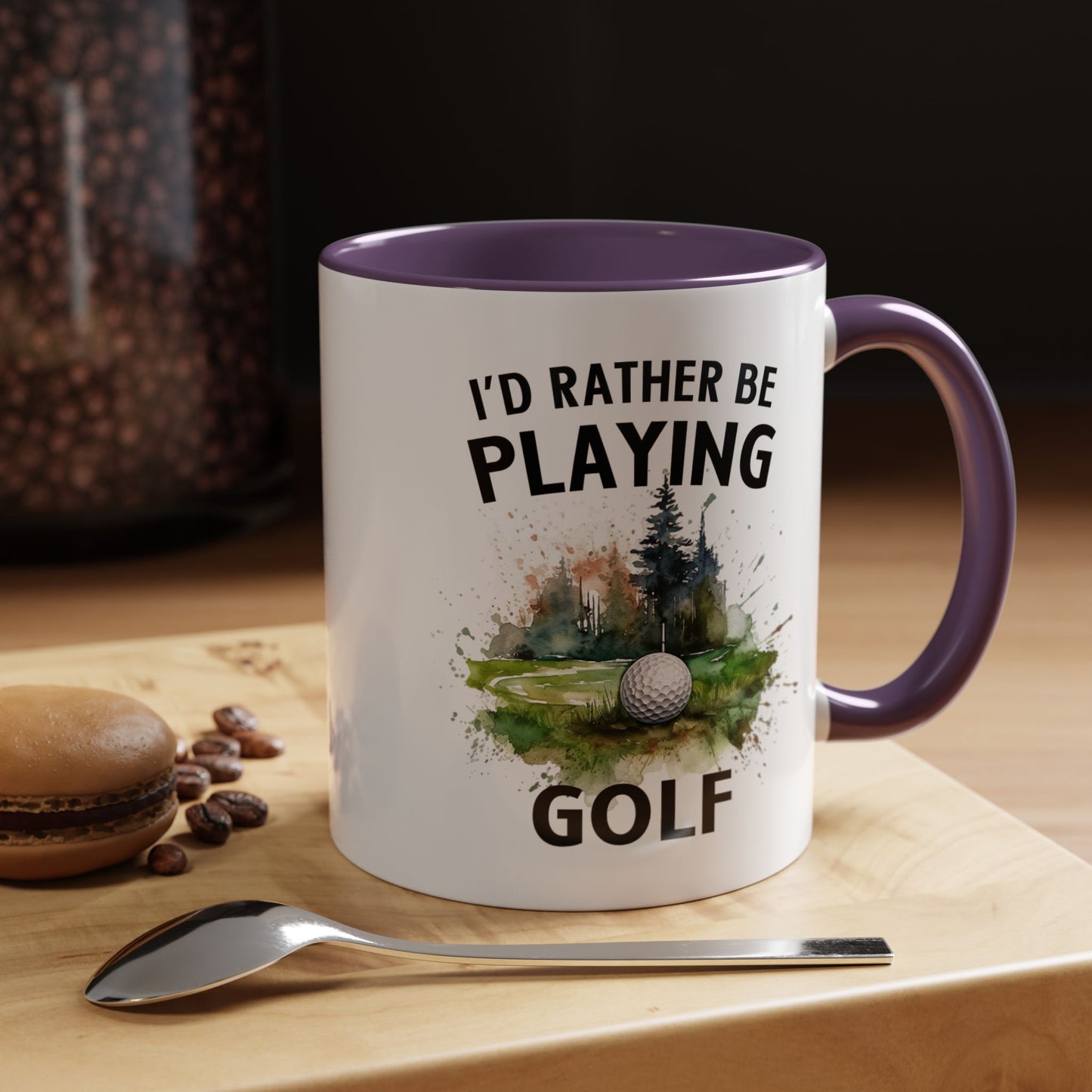 Funny Golf Mug - 11oz Ceramic Mug, I'd Rather Be Playing Golf Gift for Golfers 0190001