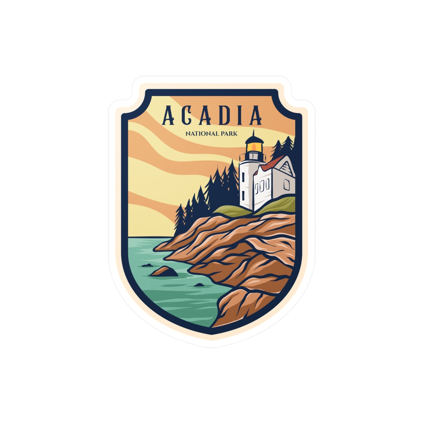 Acadia National Park Kiss-Cut Vinyl Decals