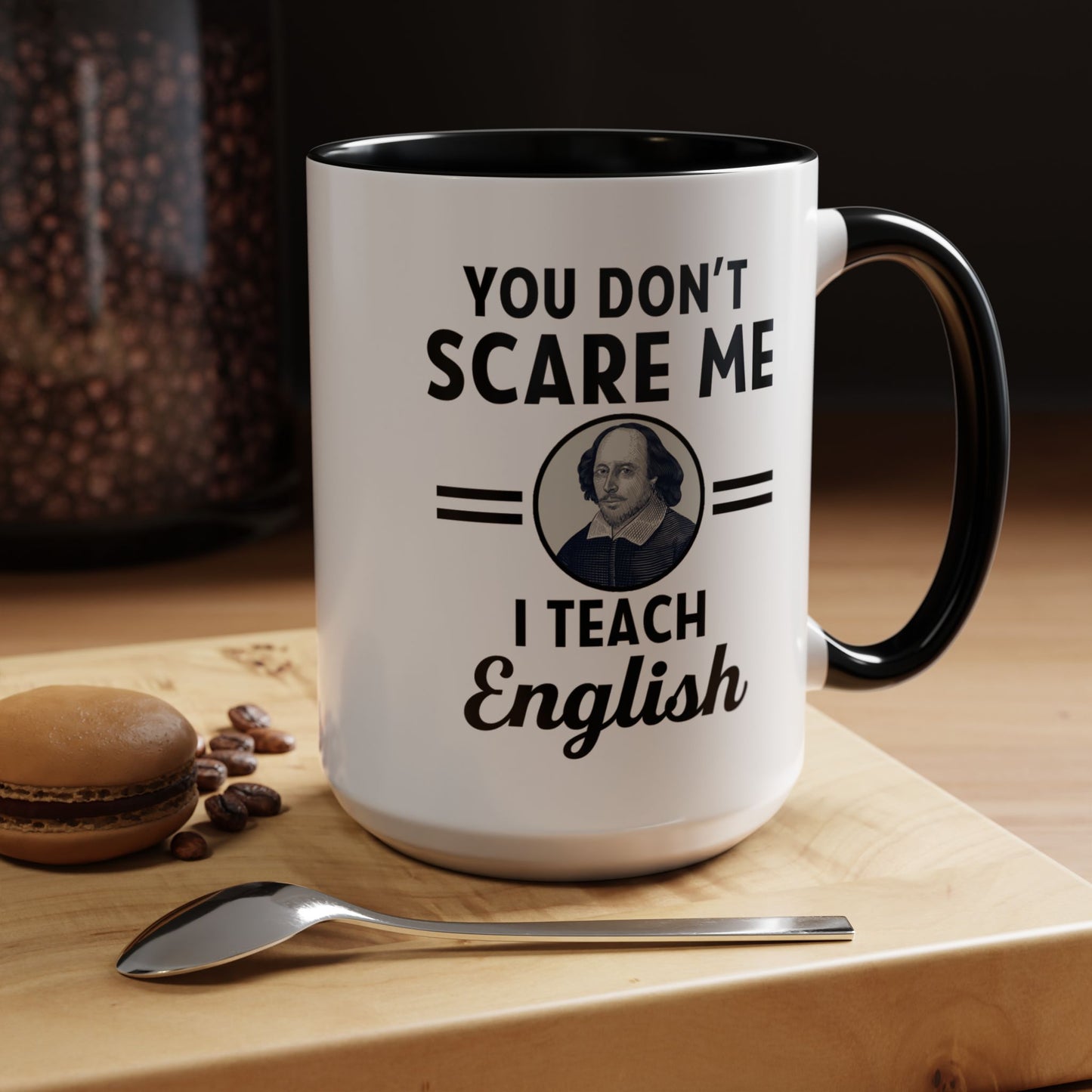 Funny English Teacher Coffee Mug - Sip & Teach with Style, Coffee Lovers Mug, English Teacher Gift, Accent Coffee Mug (11, 15oz)