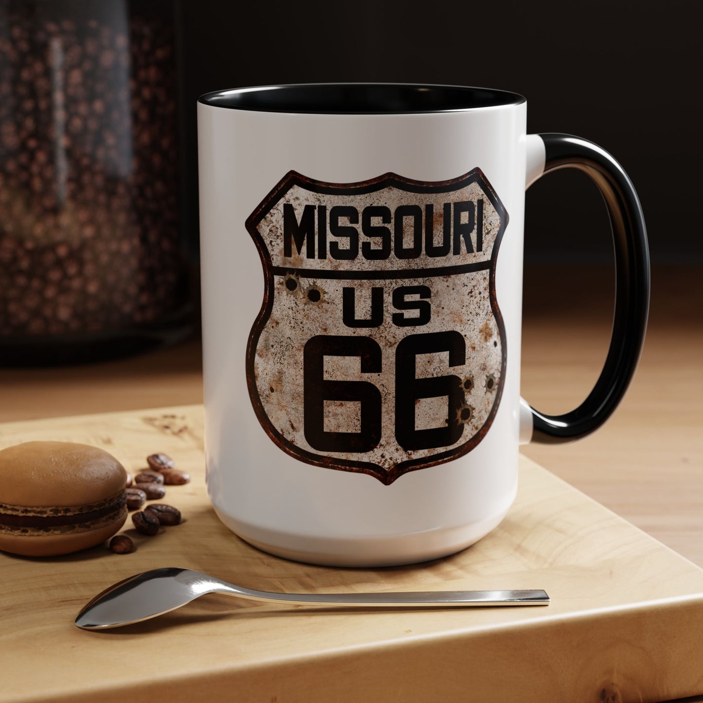 Mug Vintage Rusty Route 66 Highway Shield Missouri Route 66 Gift 11oz, 15oz