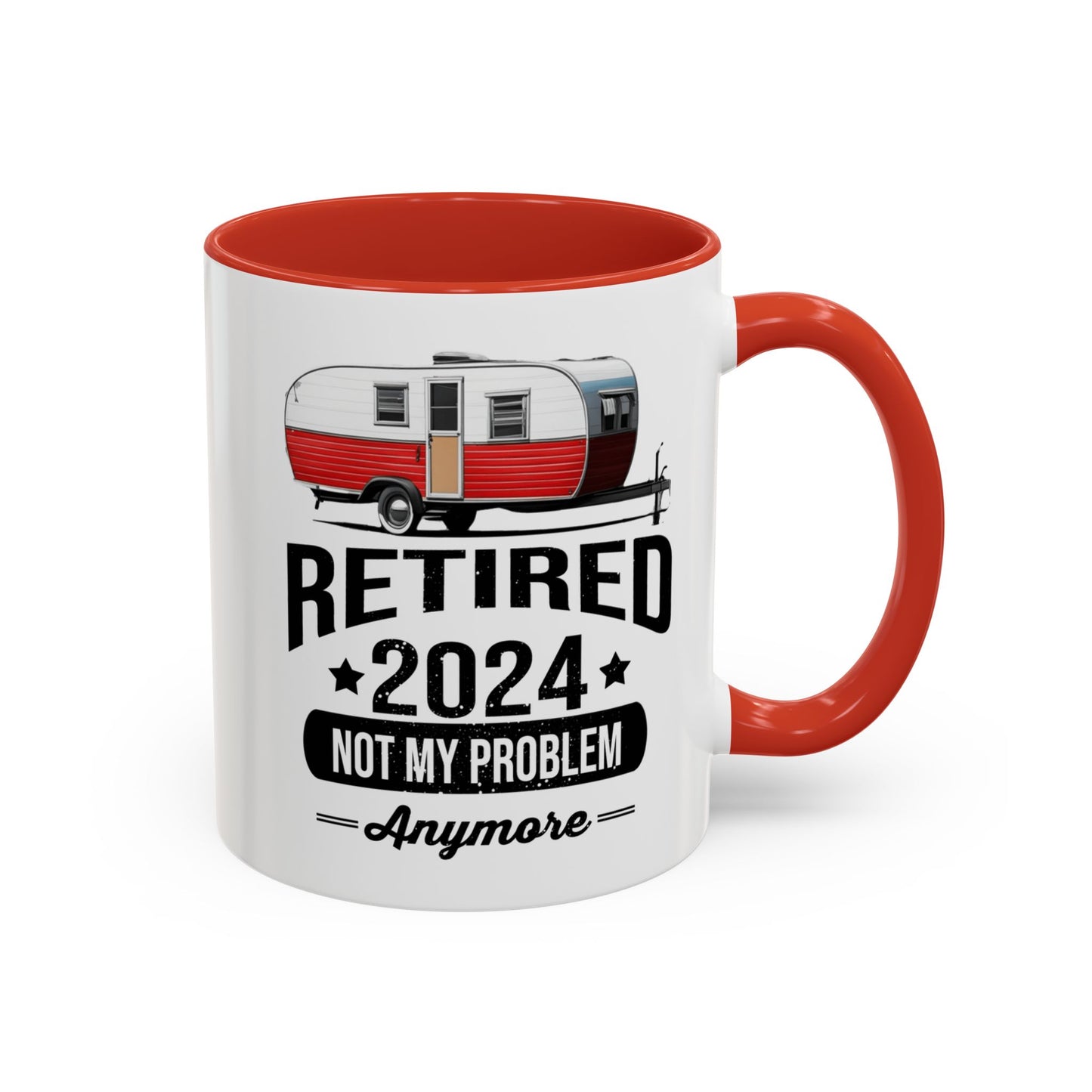 Retirement Mug - Retirement Camping - Coffee Mug - Funny Retirement Gift, Happy Retirement Mug, Fishing Retirement Gift A0037-02 Accent Coffee Mug (11, 15oz)