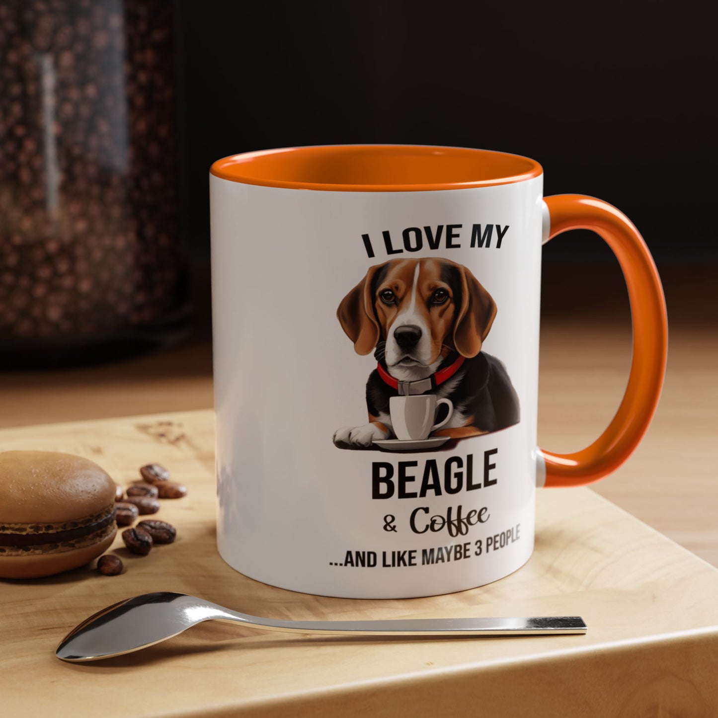 Beagle Lover Mug, Beagle Lover Gift, Coffee Mug, Beagle Mug, Beagle Gift, Beagle Owner Mug Beagle Owner Gift, Dog Mug A0023 Accent Coffee Mug (11, 15oz)