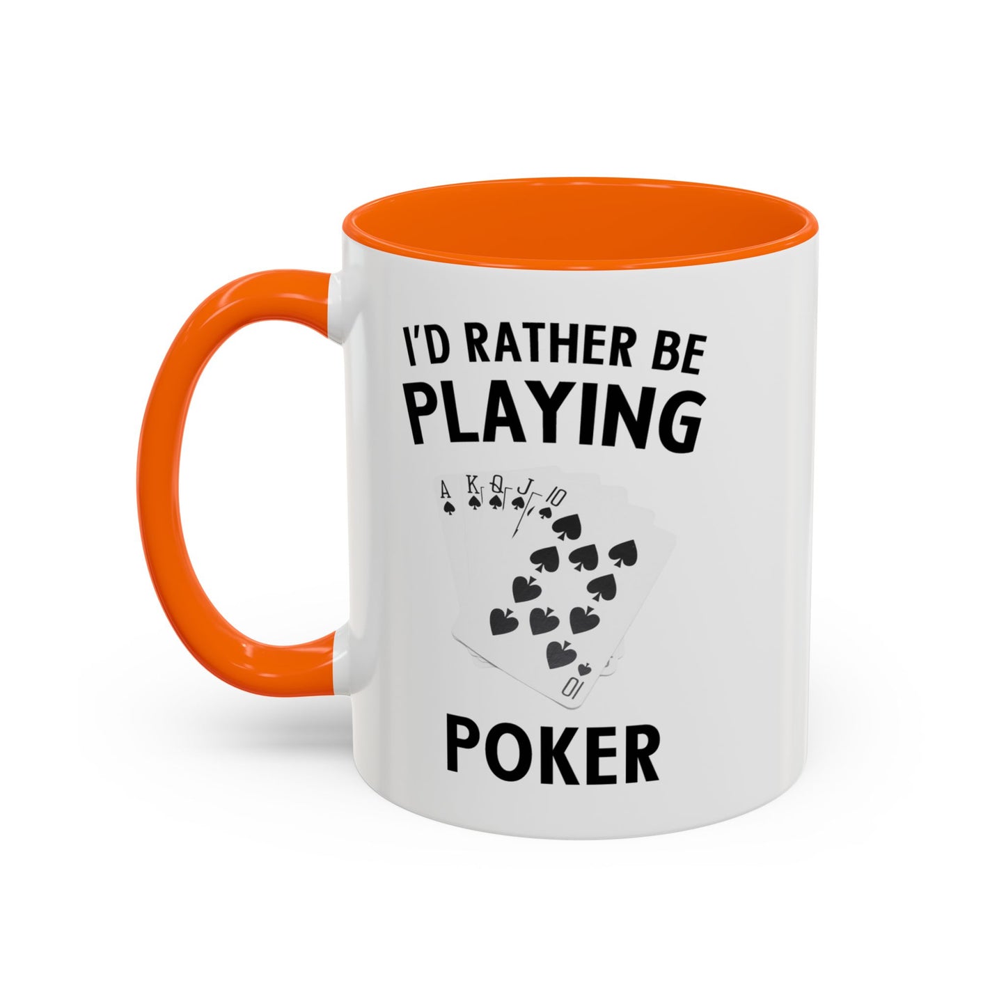 Funny Card Player Mug. Poker Mug. Card Player Gift. Poker Gift. Poker Player Coffee Mug. Poker Expert Mug. Poker Expert Gift Accent Coffee Mug (11, 15oz)