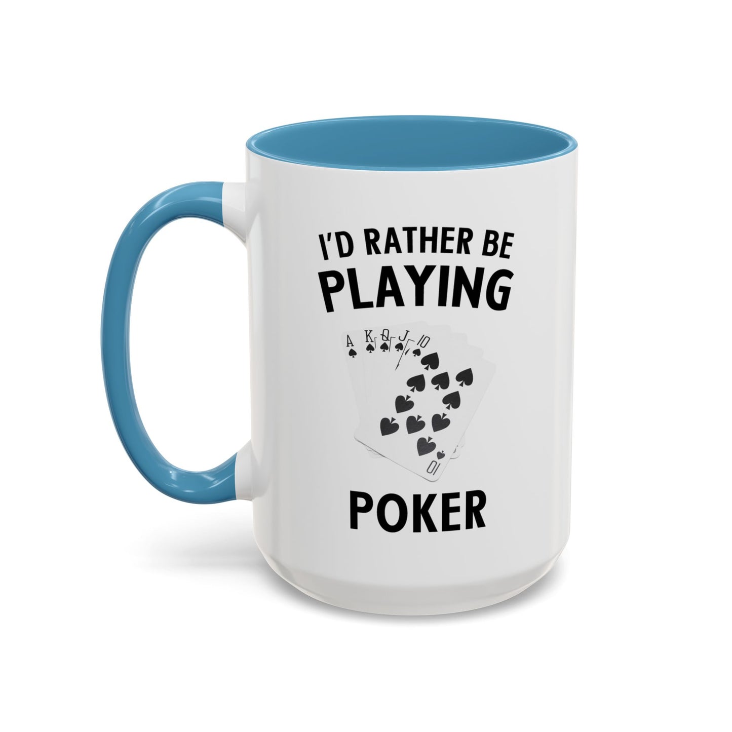 Funny Card Player Mug. Poker Mug. Card Player Gift. Poker Gift. Poker Player Coffee Mug. Poker Expert Mug. Poker Expert Gift Accent Coffee Mug (11, 15oz)