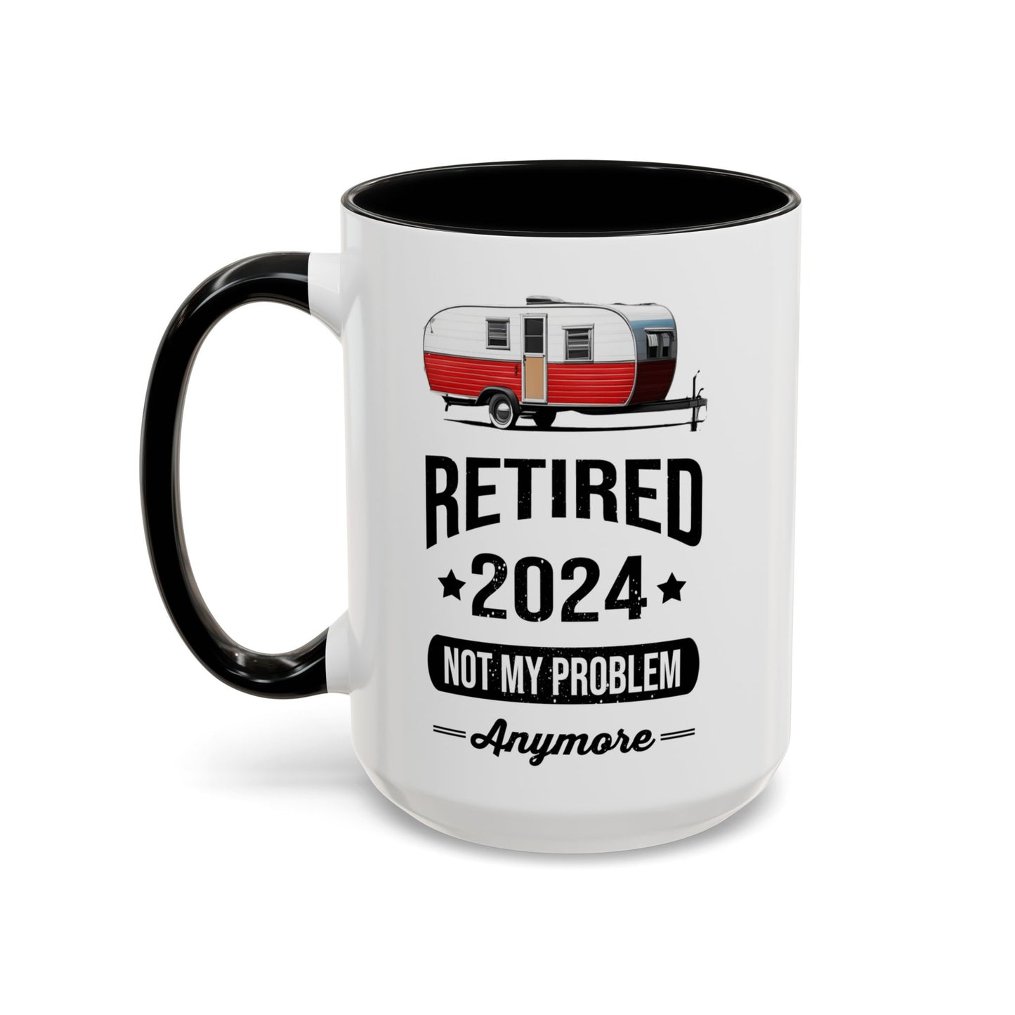 Retirement Mug - Retirement Camping - Coffee Mug - Funny Retirement Gift, Happy Retirement Mug, Fishing Retirement Gift A0037-02 Accent Coffee Mug (11, 15oz)