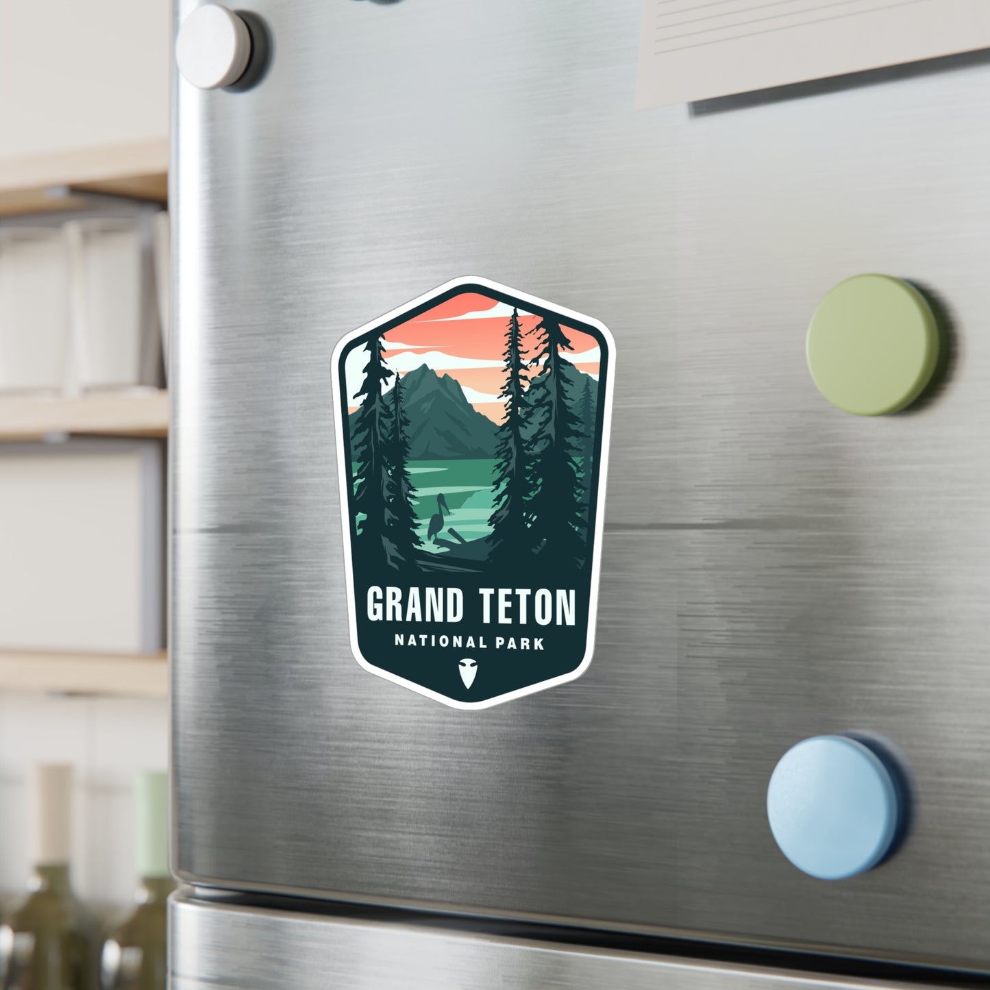 Grand Teton National Park Vinyl Sticker - Perfect Gift for Outdoor Enthusiasts