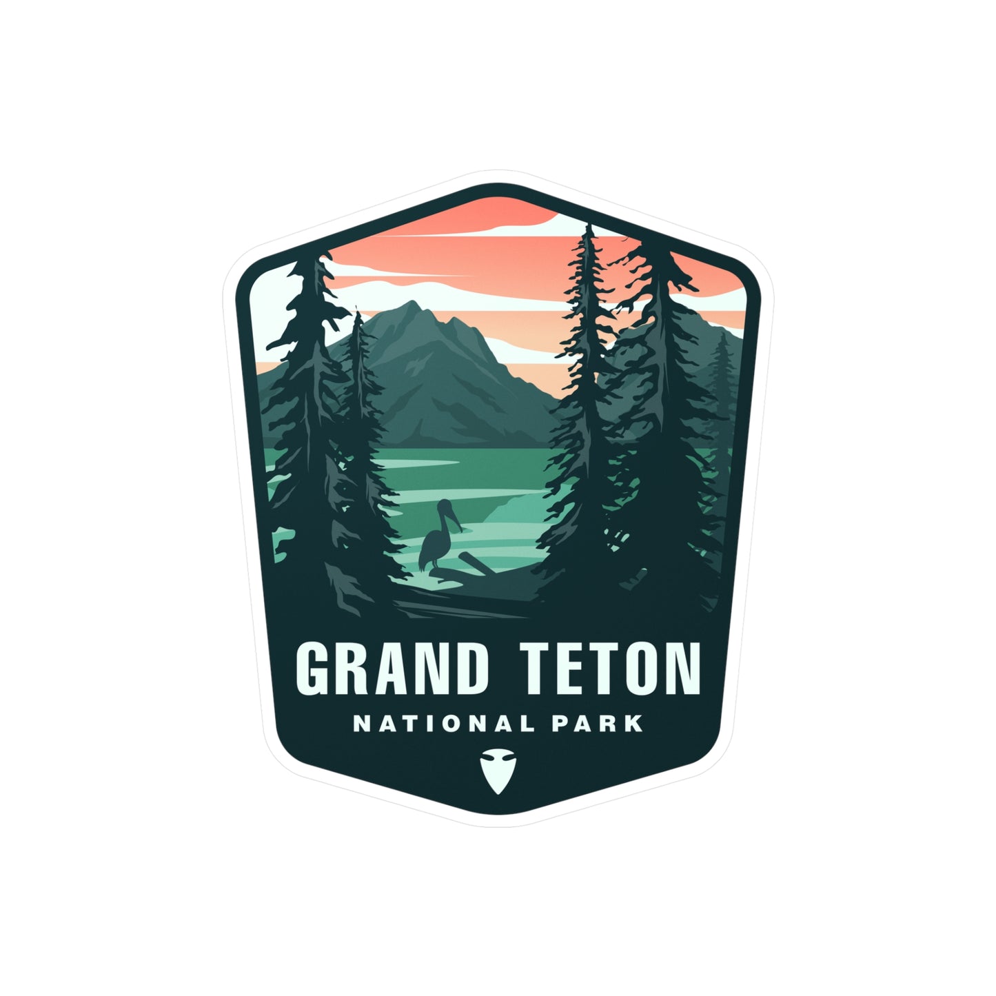 Grand Teton National Park Vinyl Sticker - Perfect Gift for Outdoor Enthusiasts