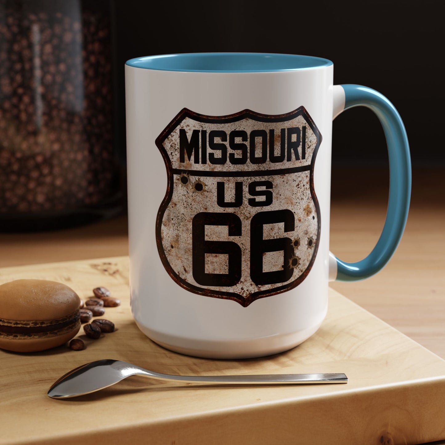 Mug Vintage Rusty Route 66 Highway Shield Missouri Route 66 Gift 11oz, 15oz