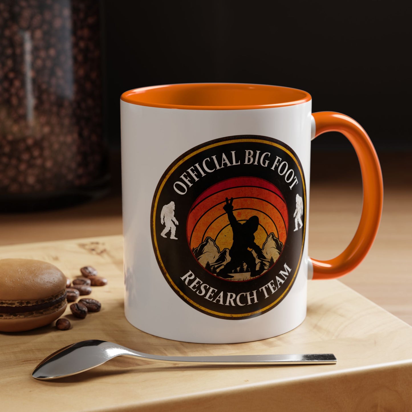 Big Foot Sticker - Big Foot Watch Club - Sasquatch Decal - Funny Yeti Gift Accent Coffee Mug (11, 15oz)