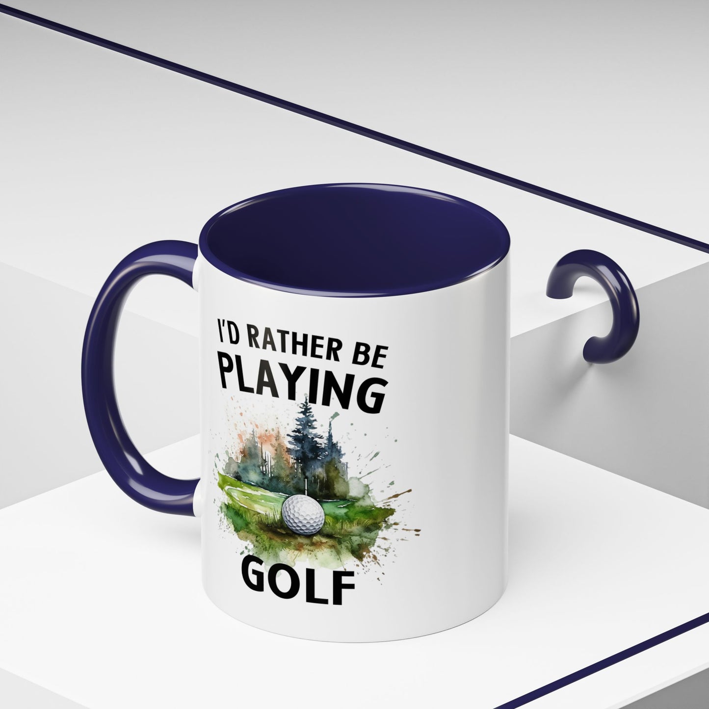 Funny Golf Mug - 11oz Ceramic Mug, I'd Rather Be Playing Golf Gift for Golfers 0190001