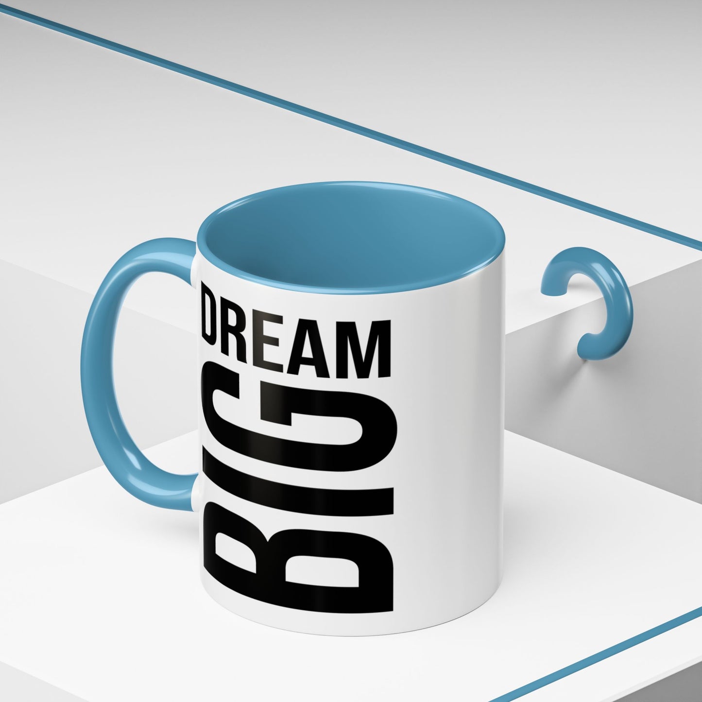 Dream Big Coffee Cup! Motivational Coffee Mug, Positive Affirmation, Gift for him / her, Favorite Mug, Gift Idea for Dad, Best Mug A0022-004 Accent Coffee Mug (11, 15oz)