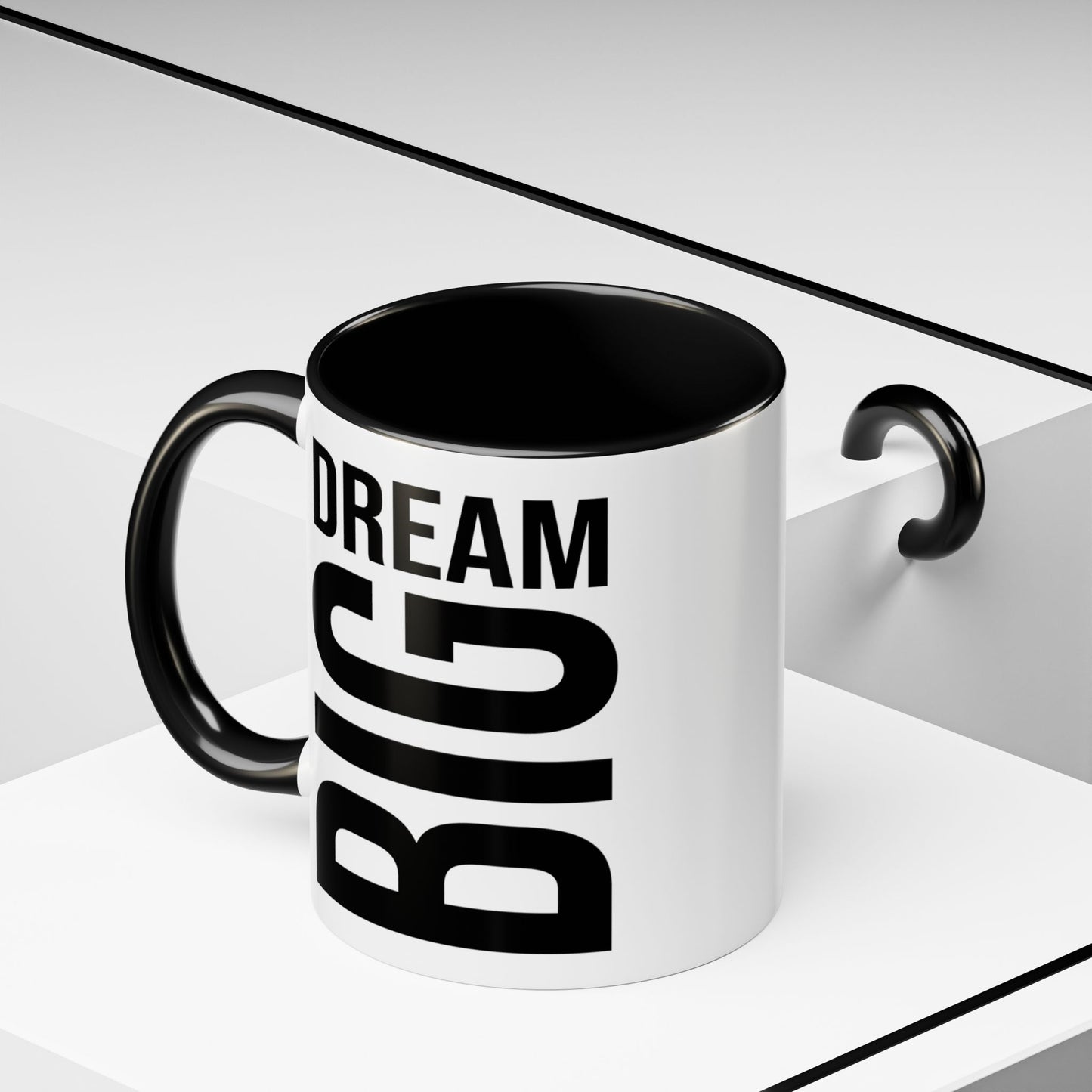 Dream Big Coffee Cup! Motivational Coffee Mug, Positive Affirmation, Gift for him / her, Favorite Mug, Gift Idea for Dad, Best Mug A0022-004 Accent Coffee Mug (11, 15oz)