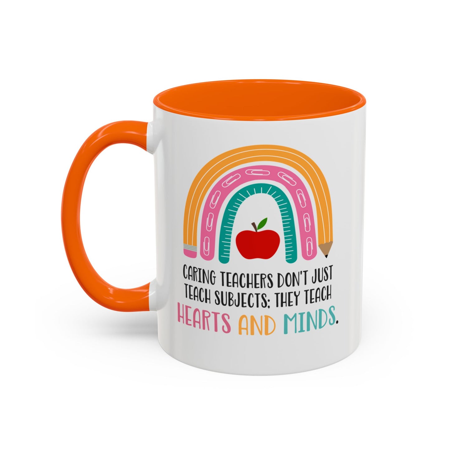 Thank You Teacher Mug - Caring Teachers Gift Accent Coffee Mug (11, 15oz)