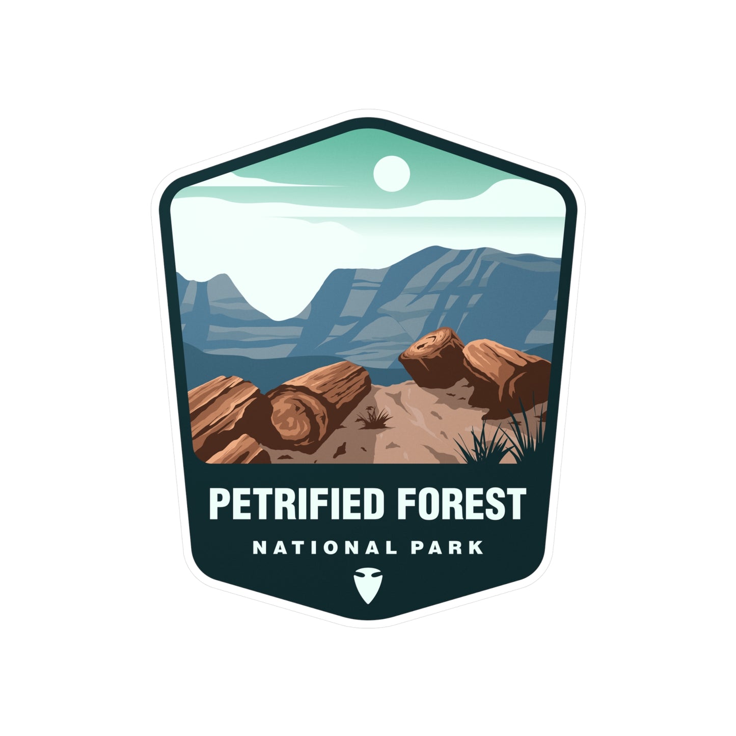 Petrified Forest National Park Sticker, National Park Stickers, Travel Stickers, Laptop Decal, Vinyl Sticker, Vinyl Decal, Floral Stickers