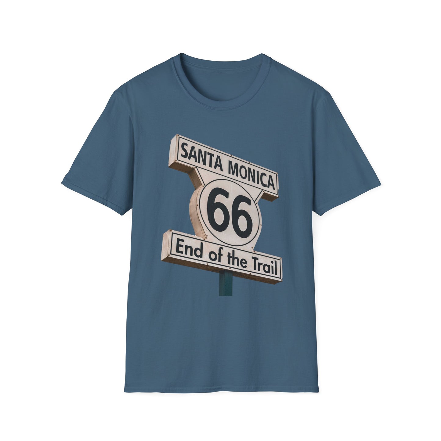 Route 66 End of the Trail Unisex Softstyle T-Shirt