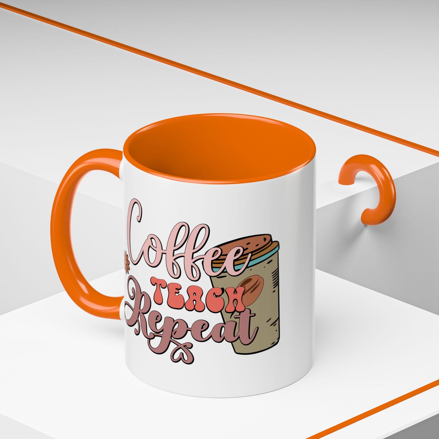 Coffee Teacher Mug - Coffee, Teach, Repeat