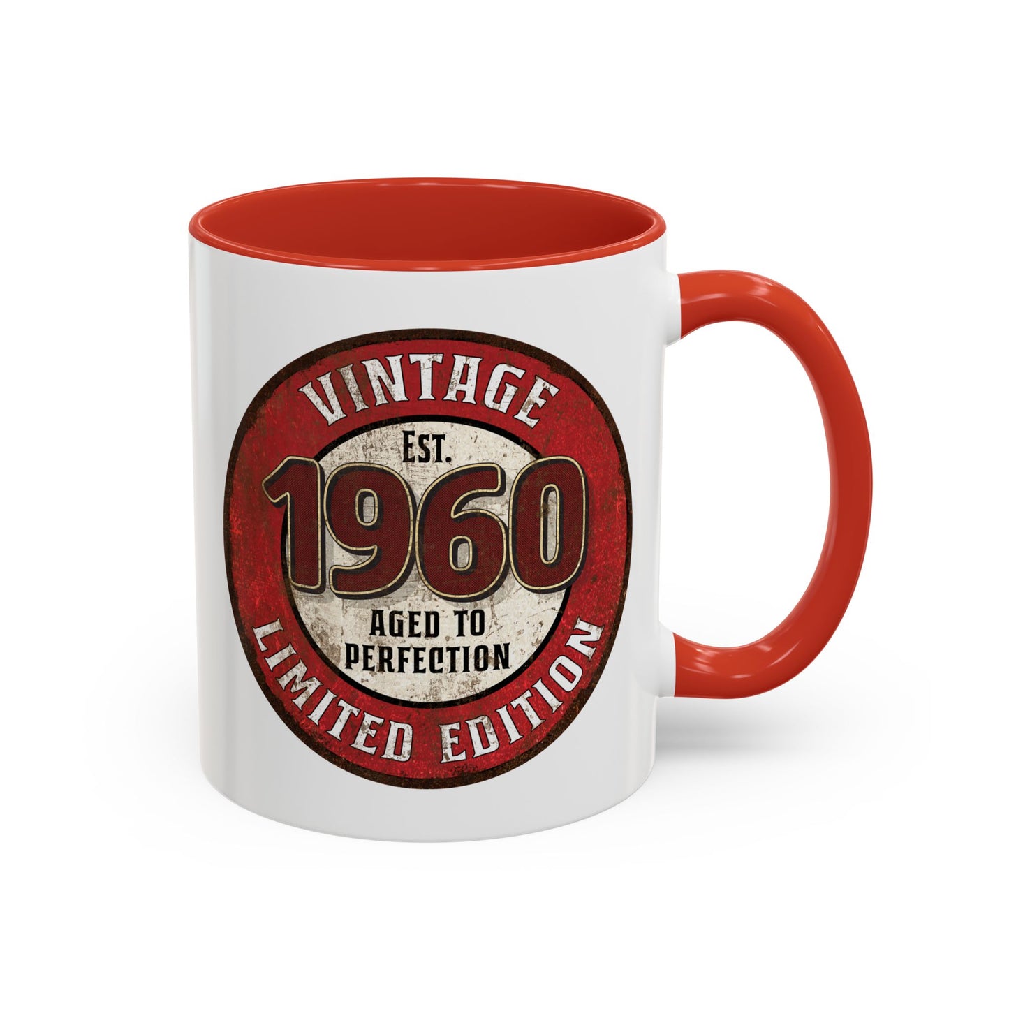 Vintage 1960 Birthday Mug, Aged to Perfection Limited Qty Coffee Cup - Gift Idea, Memories, Special Occasion, Unique Gift