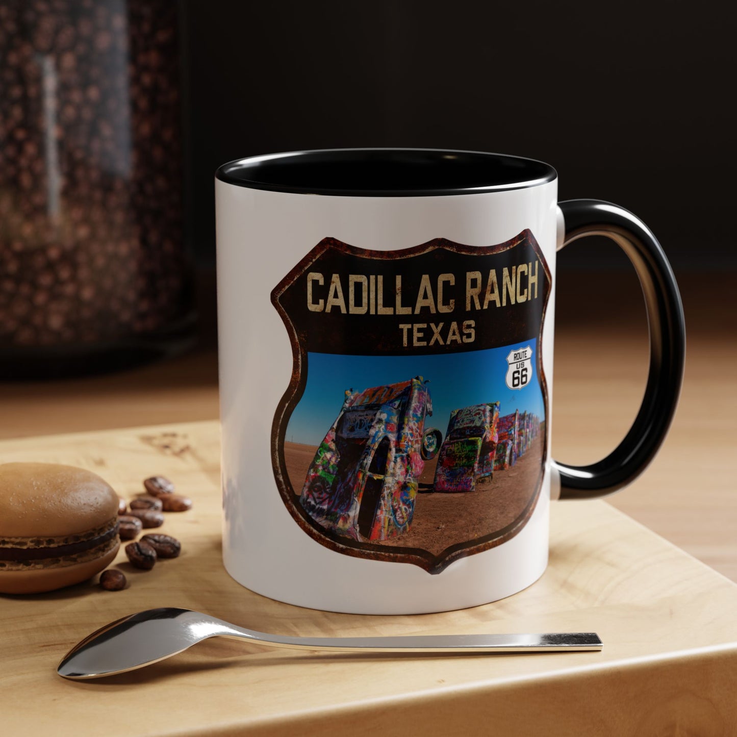 Mug Cadillac Ranch Route 66 Shield Texas 11oz