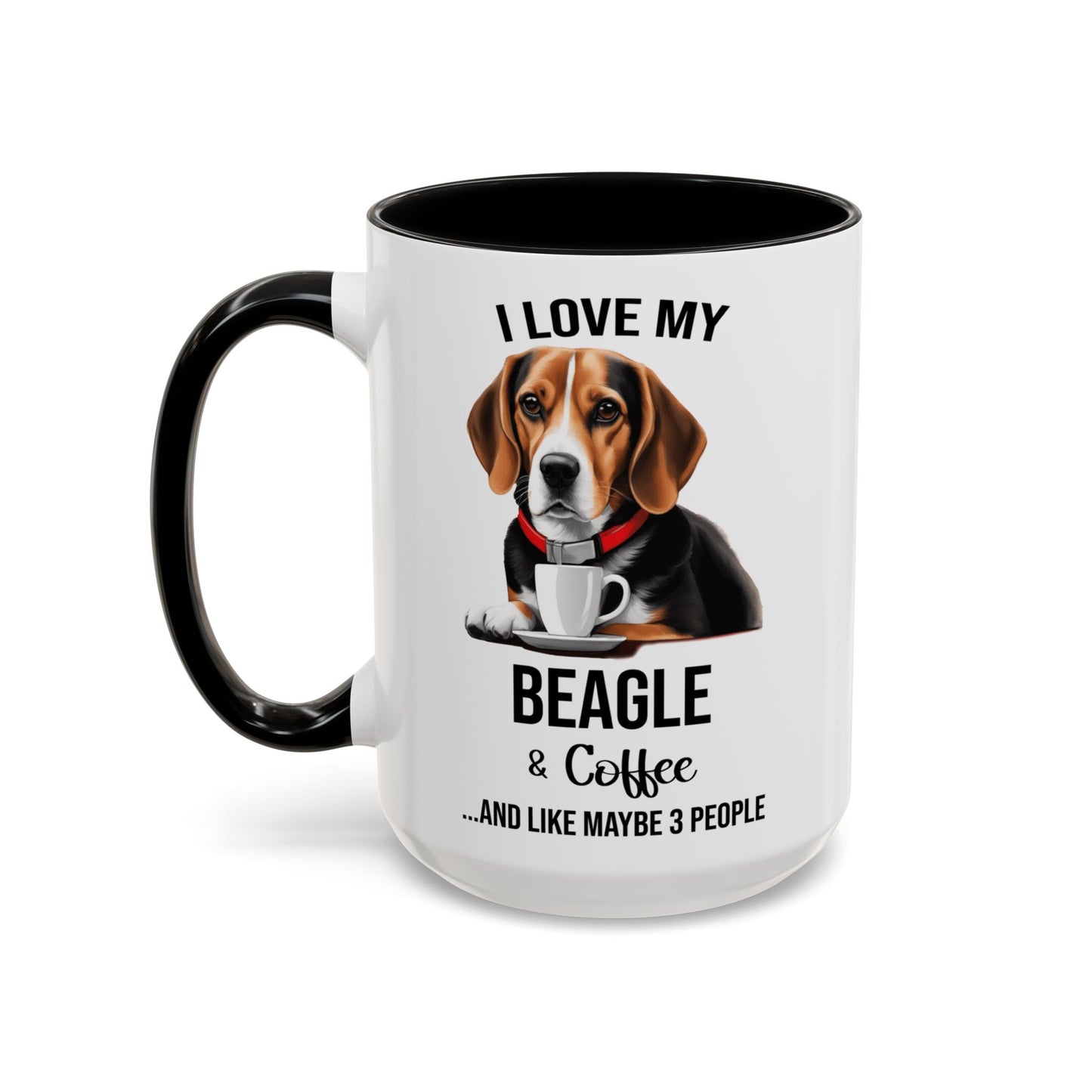 Beagle Lover Mug, Beagle Lover Gift, Coffee Mug, Beagle Mug, Beagle Gift, Beagle Owner Mug Beagle Owner Gift, Dog Mug A0023 Accent Coffee Mug (11, 15oz)