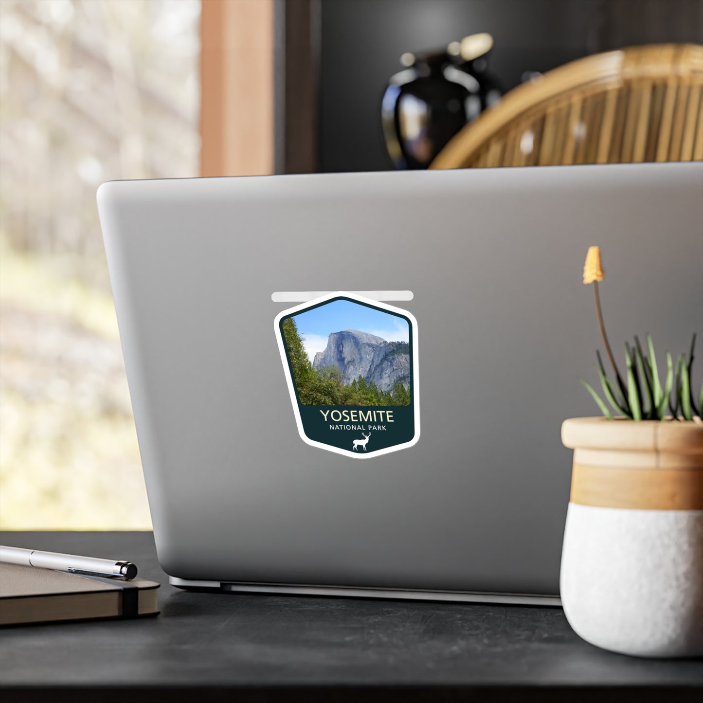 Yosemite National Park Sticker, National Park Stickers, Travel Stickers, Laptop Decal, Vinyl Sticker, Vinyl Decal, Floral Stickers