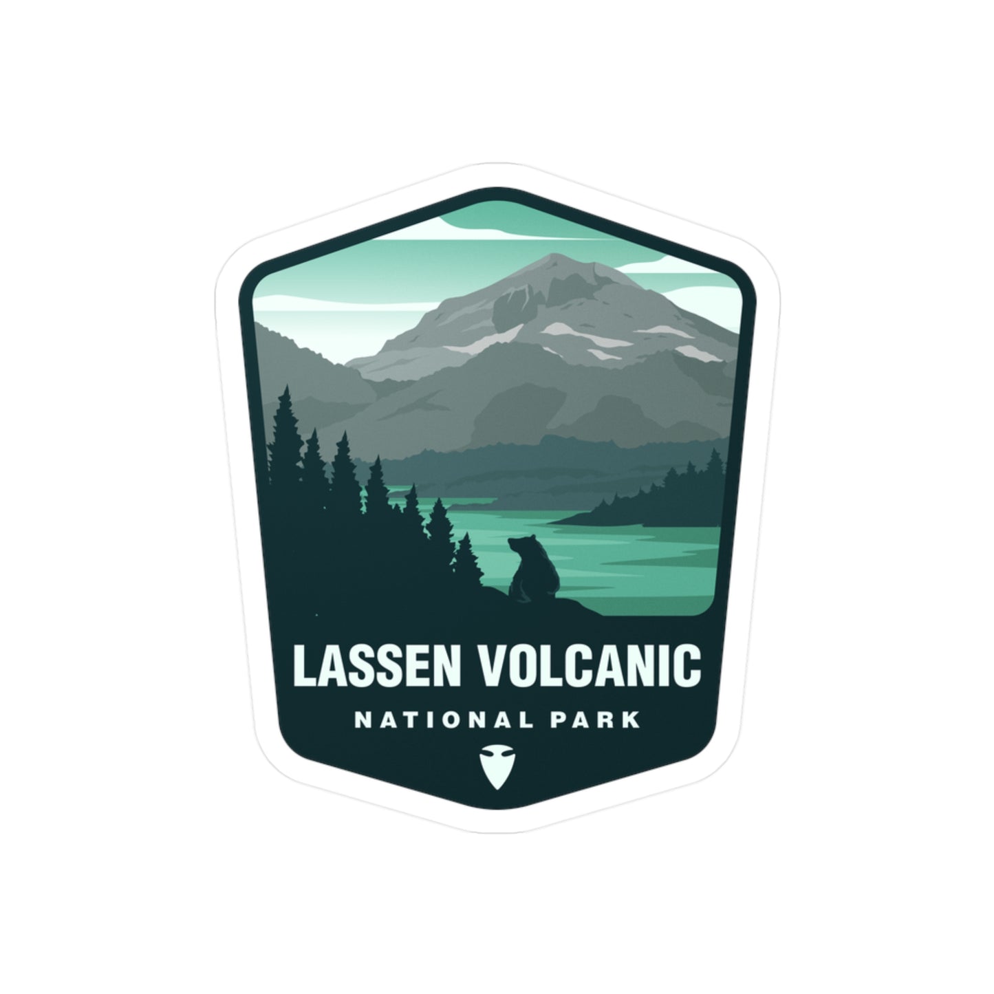 Lassen Volcanic National Park Sticker Gift - Outdoor Adventure Decal