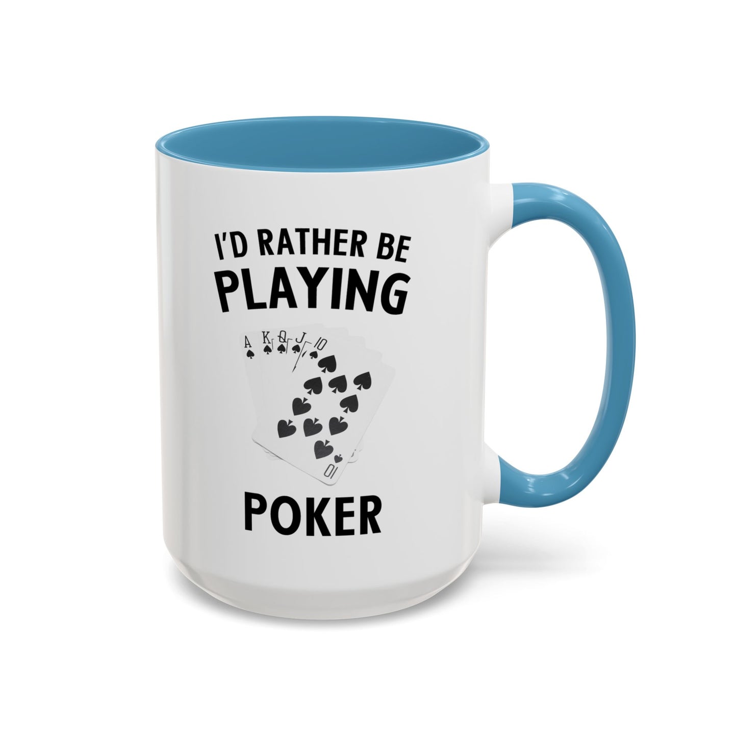 Funny Card Player Mug. Poker Mug. Card Player Gift. Poker Gift. Poker Player Coffee Mug. Poker Expert Mug. Poker Expert Gift Accent Coffee Mug (11, 15oz)