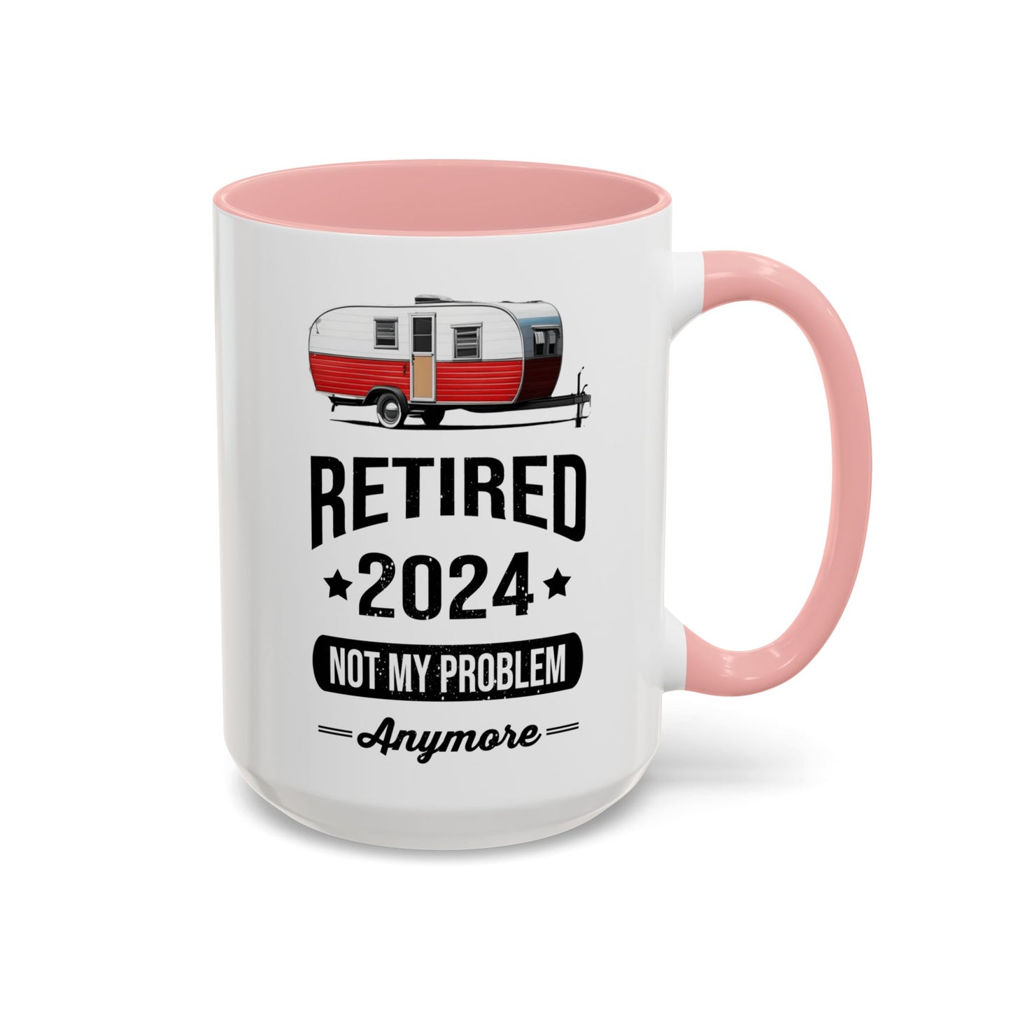 Retirement Mug - Retirement Camping - Coffee Mug - Funny Retirement Gift, Happy Retirement Mug, Fishing Retirement Gift A0037-02 Accent Coffee Mug (11, 15oz)