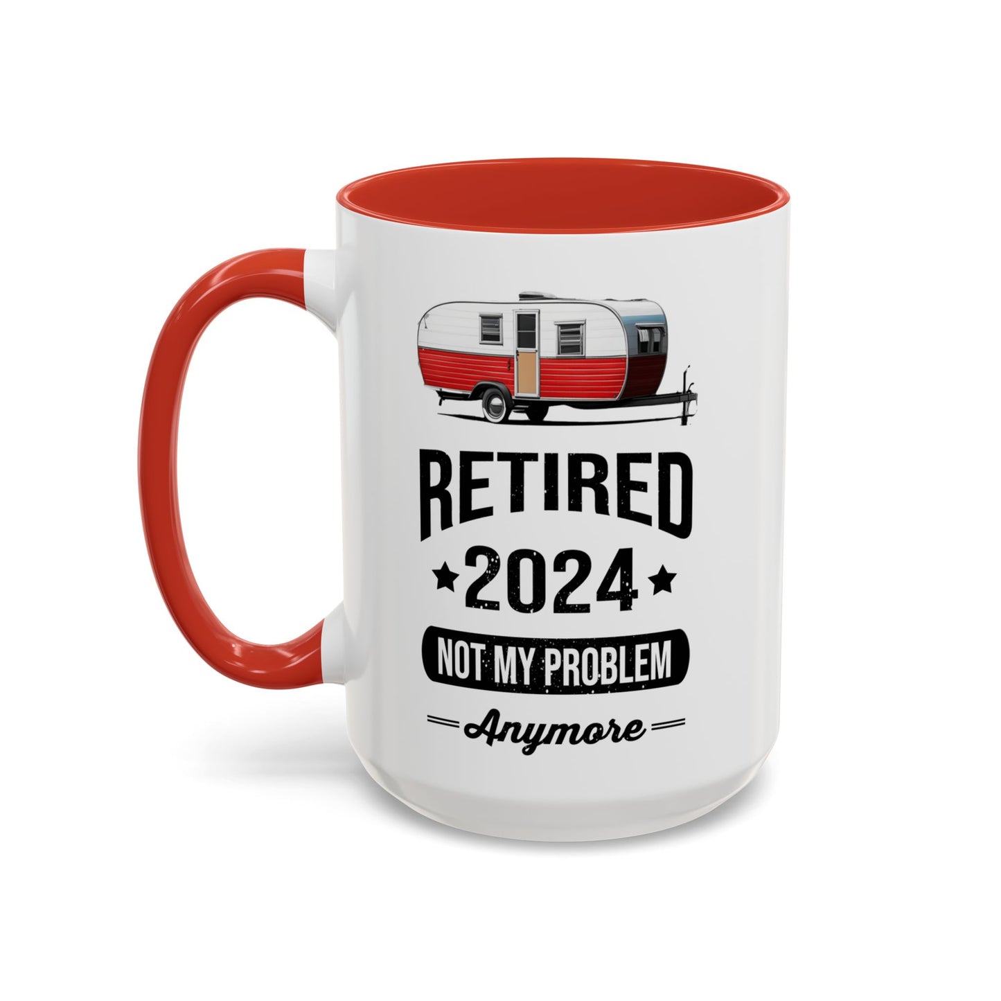 Retirement Mug - Retirement Camping - Coffee Mug - Funny Retirement Gift, Happy Retirement Mug, Fishing Retirement Gift A0037-02 Accent Coffee Mug (11, 15oz)