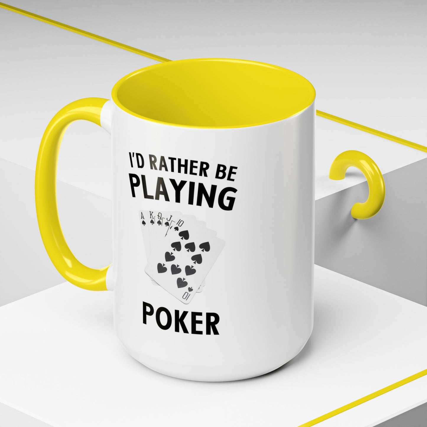 Funny Card Player Mug. Poker Mug. Card Player Gift. Poker Gift. Poker Player Coffee Mug. Poker Expert Mug. Poker Expert Gift Accent Coffee Mug (11, 15oz)