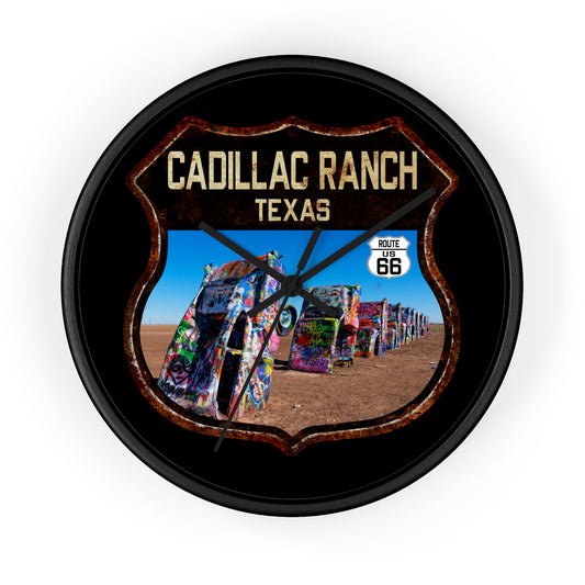 Wall Clock Cadillac Ranch Route 66 Shield Route 66 Gift