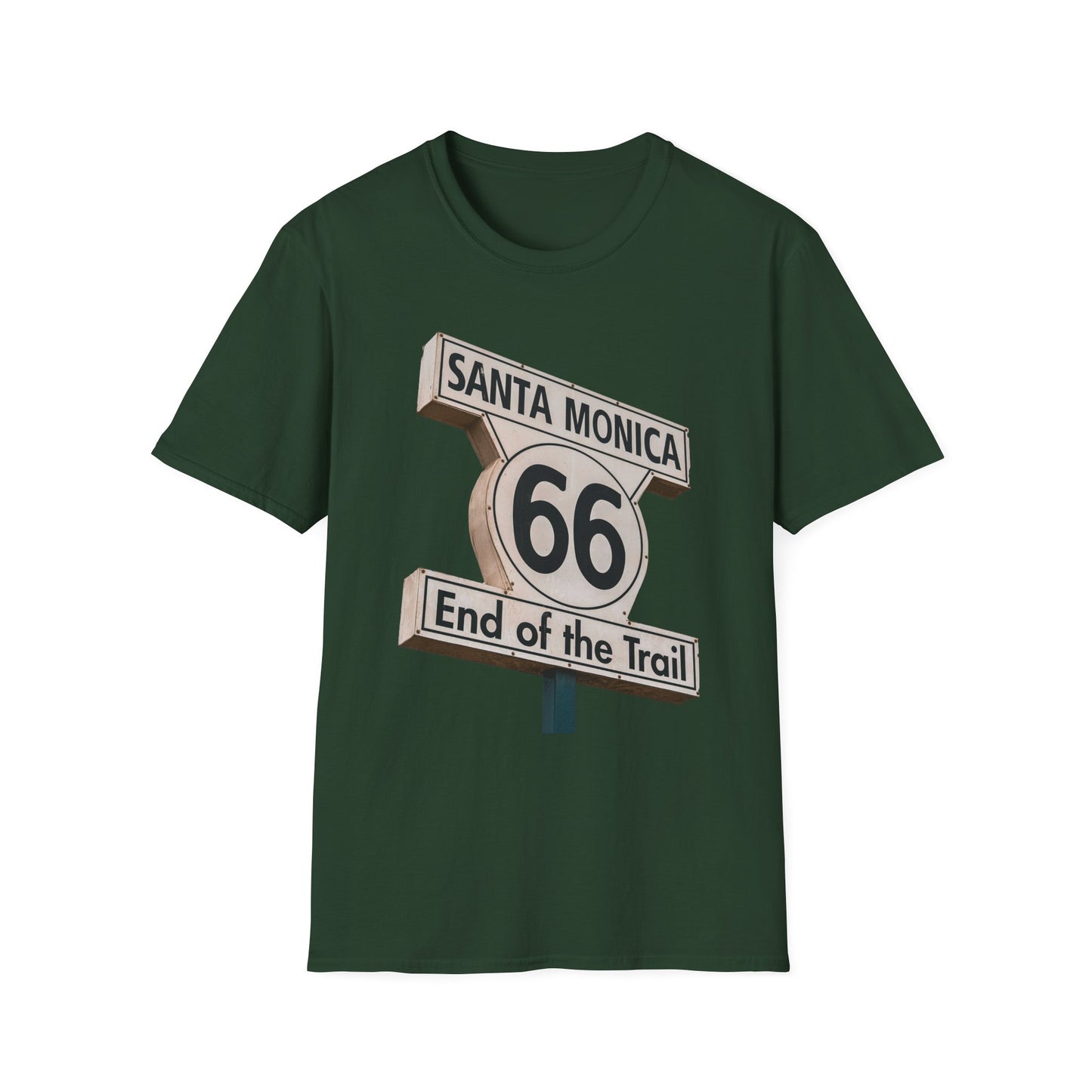 Route 66 End of the Trail Unisex Softstyle T-Shirt