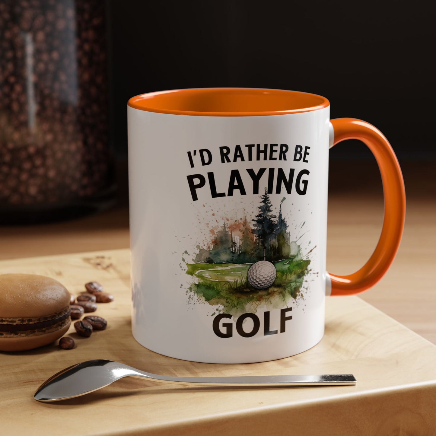 Funny Golf Mug - 11oz Ceramic Mug, I'd Rather Be Playing Golf Gift for Golfers 0190001