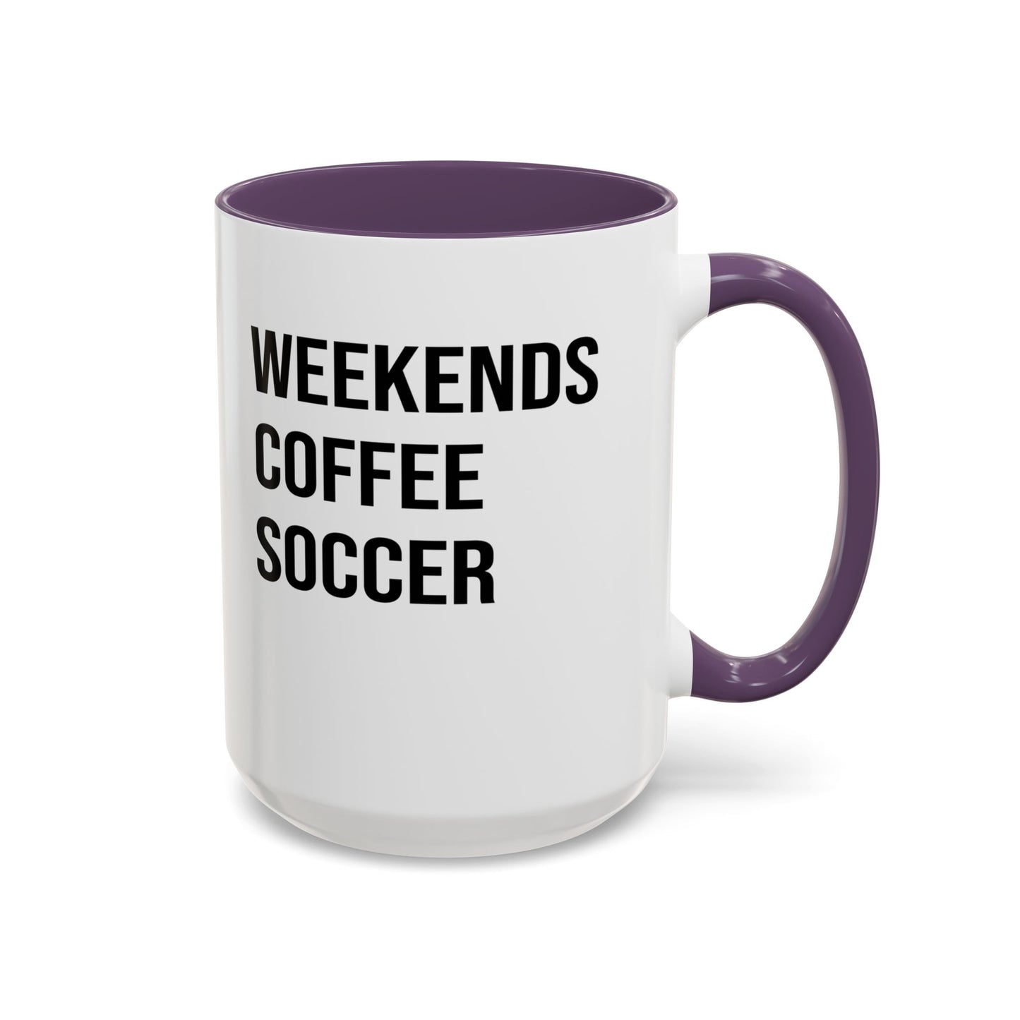 Weekend Coffee Soccer Mug, Soccer Mug, Soccer Mom Mug, Mug for Women, Game Day Soccer Mug A0009-002A