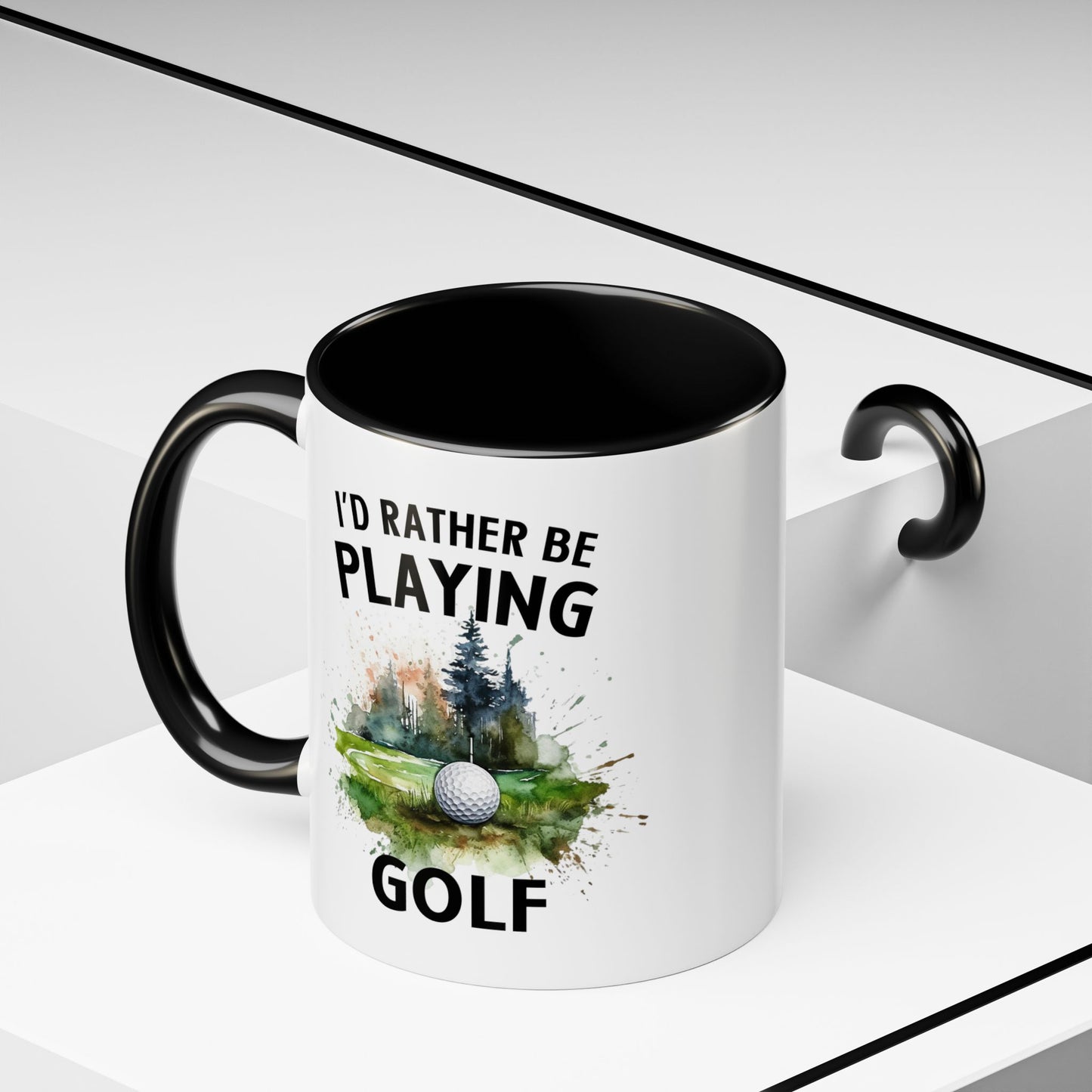 Funny Golf Mug - 11oz Ceramic Mug, I'd Rather Be Playing Golf Gift for Golfers 0190001