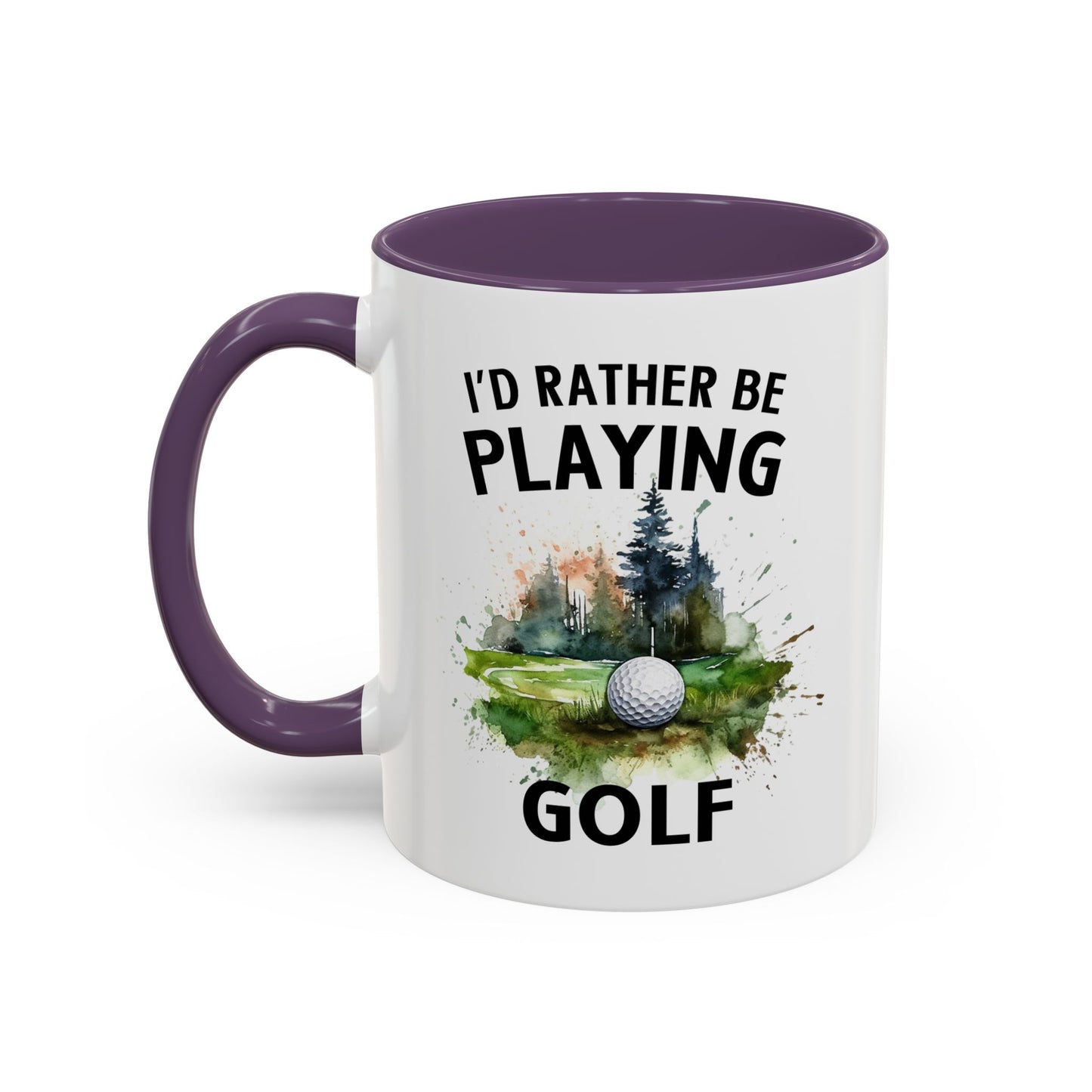 Funny Golf Mug - 11oz Ceramic Mug, I'd Rather Be Playing Golf Gift for Golfers 0190001