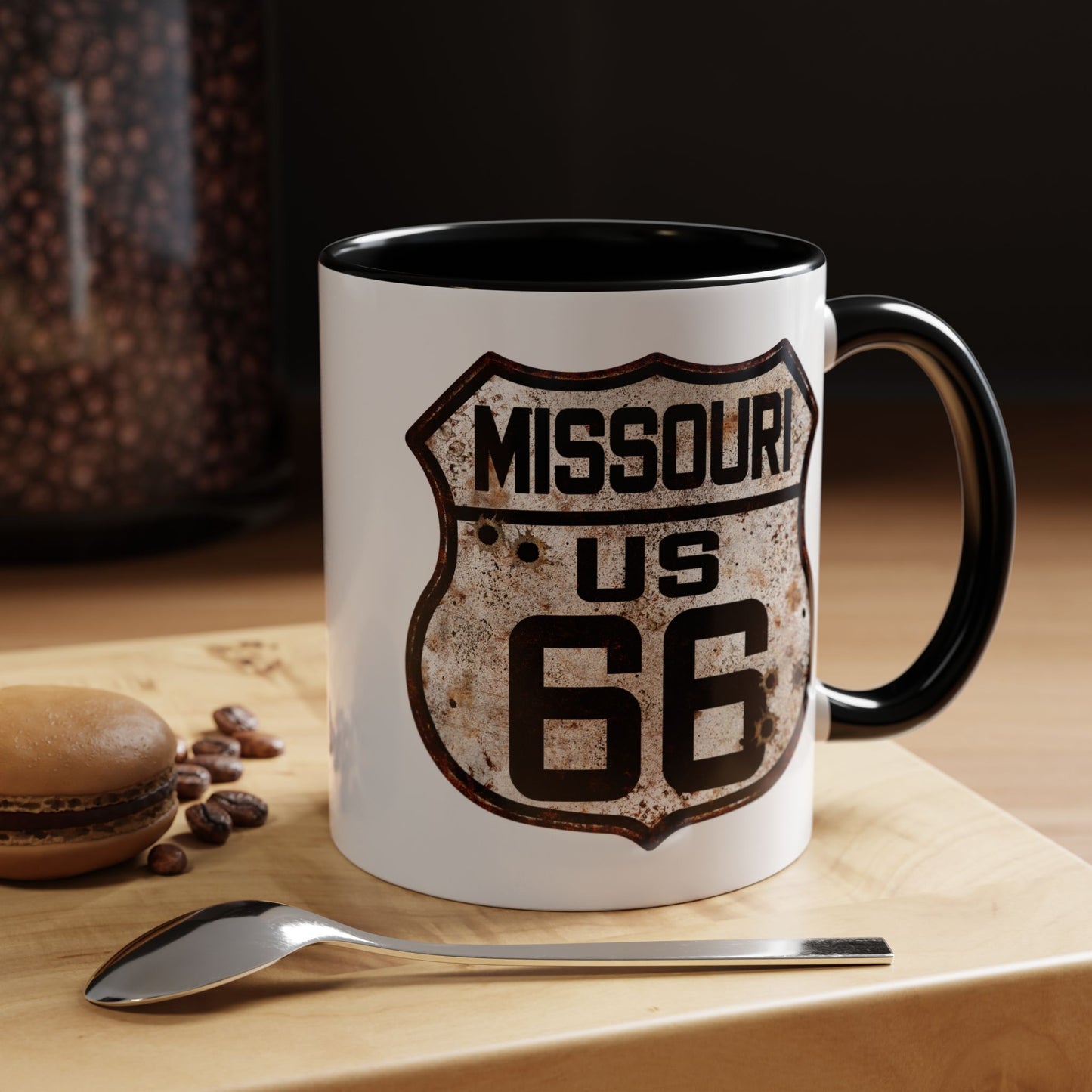 Mug Vintage Rusty Route 66 Highway Shield Missouri Route 66 Gift 11oz, 15oz