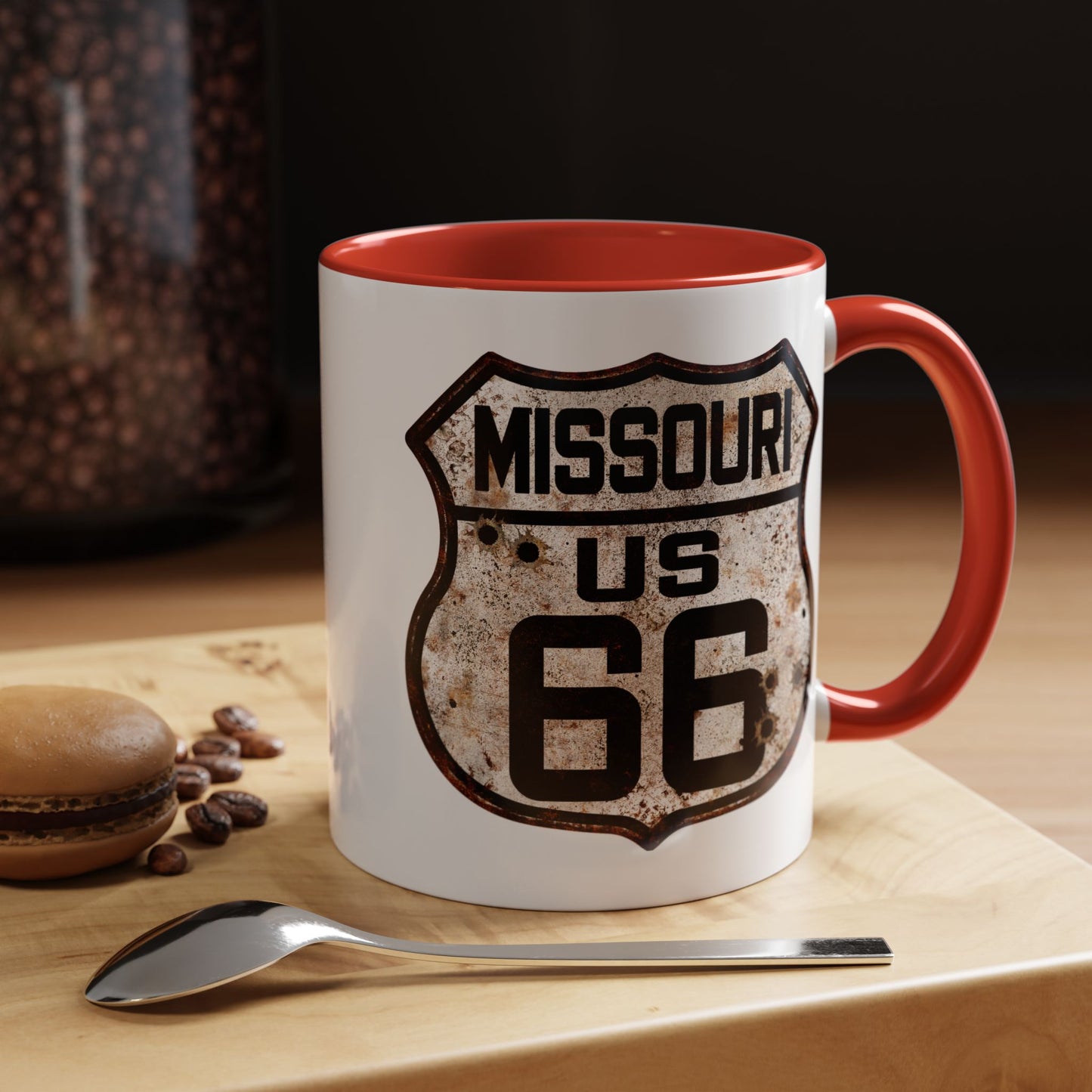 Mug Vintage Rusty Route 66 Highway Shield Missouri Route 66 Gift 11oz, 15oz