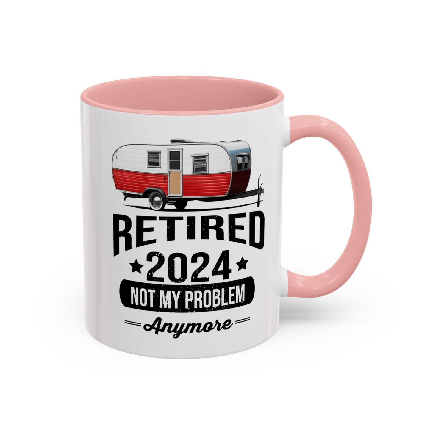 Retirement Mug - Retirement Camping - Coffee Mug - Funny Retirement Gift, Happy Retirement Mug, Fishing Retirement Gift A0037-02 Accent Coffee Mug (11, 15oz)