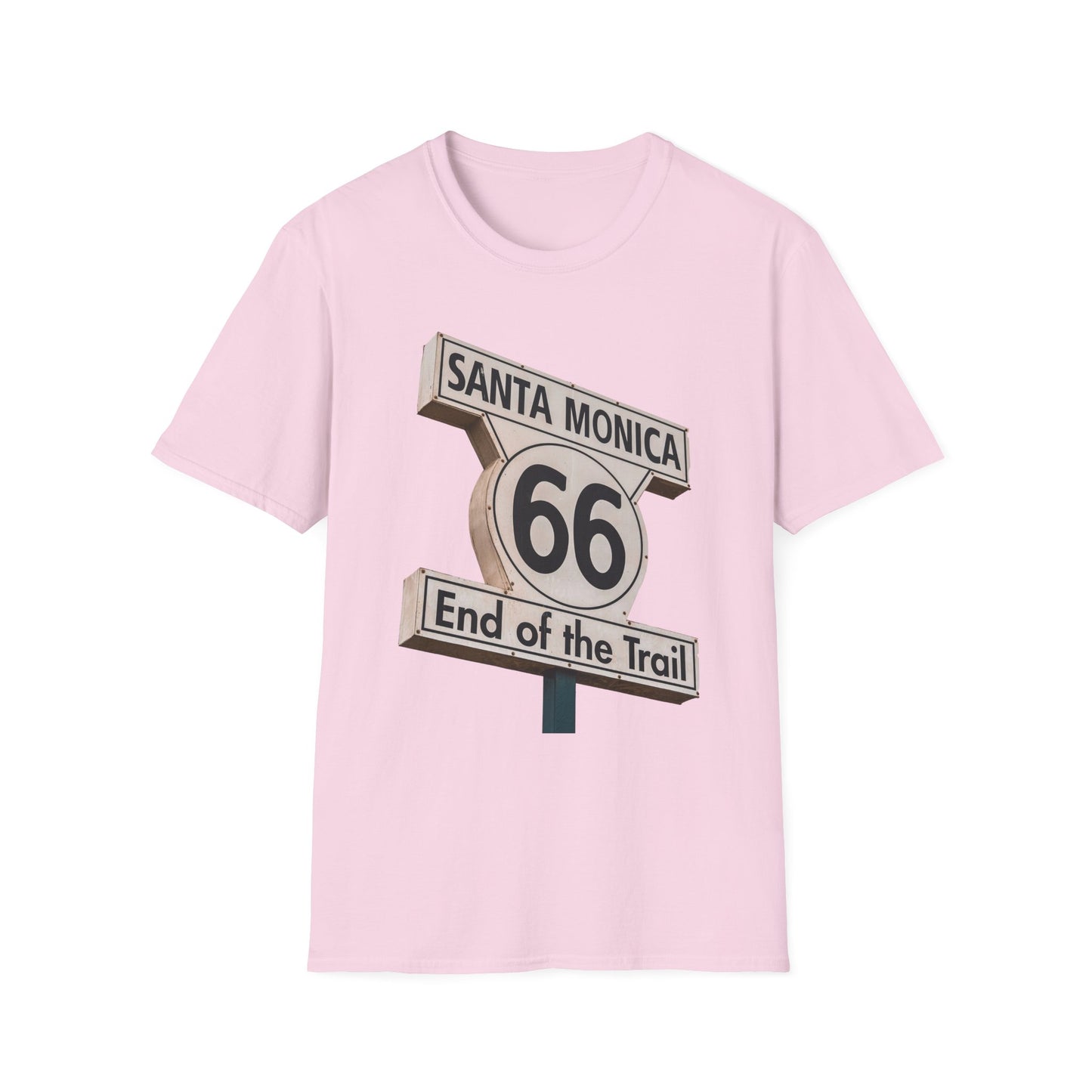 Route 66 End of the Trail Unisex Softstyle T-Shirt