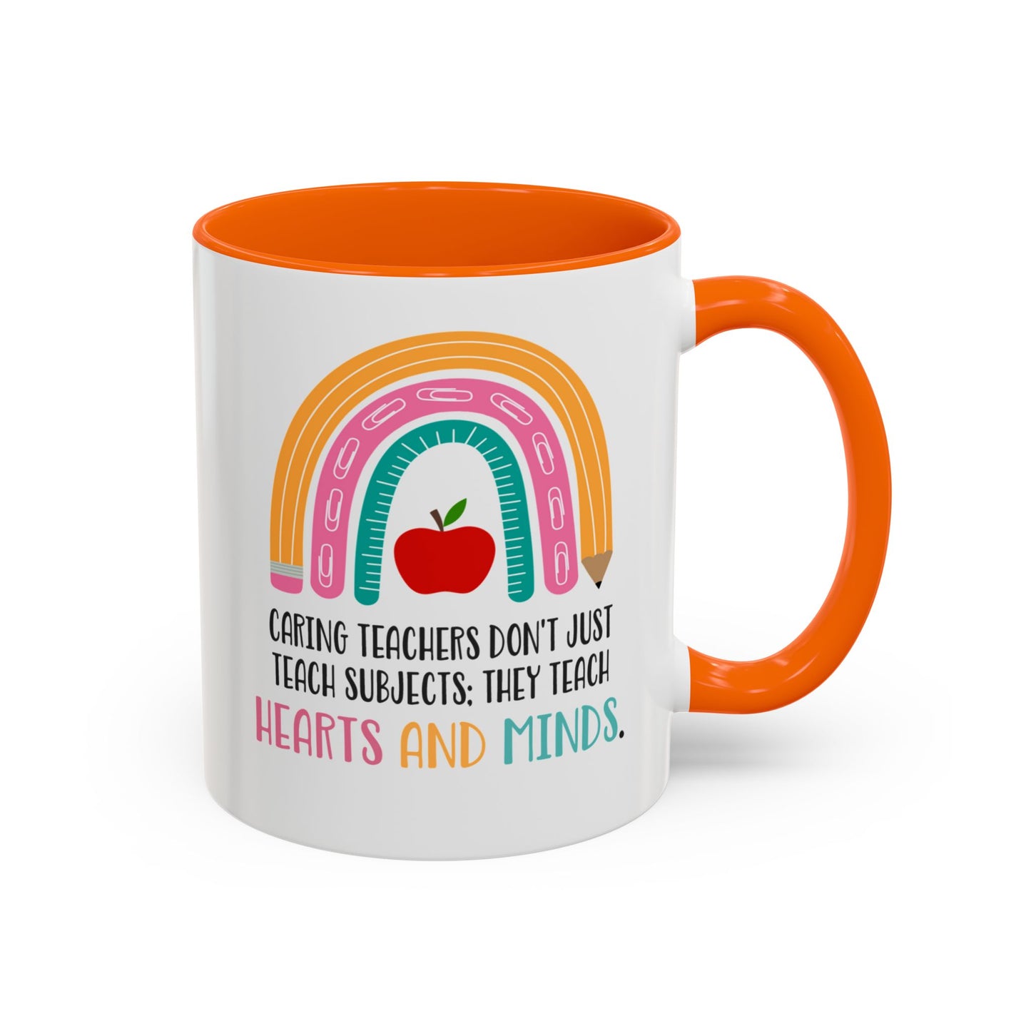 Thank You Teacher Mug - Caring Teachers Gift Accent Coffee Mug (11, 15oz)