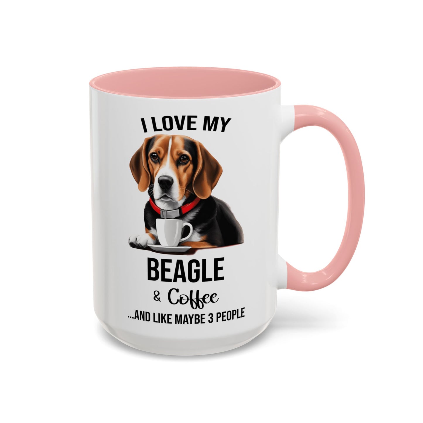 Beagle Lover Mug, Beagle Lover Gift, Coffee Mug, Beagle Mug, Beagle Gift, Beagle Owner Mug Beagle Owner Gift, Dog Mug A0023 Accent Coffee Mug (11, 15oz)