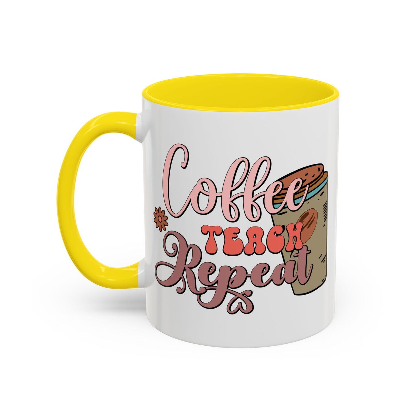 Coffee Teacher Mug - Coffee, Teach, Repeat