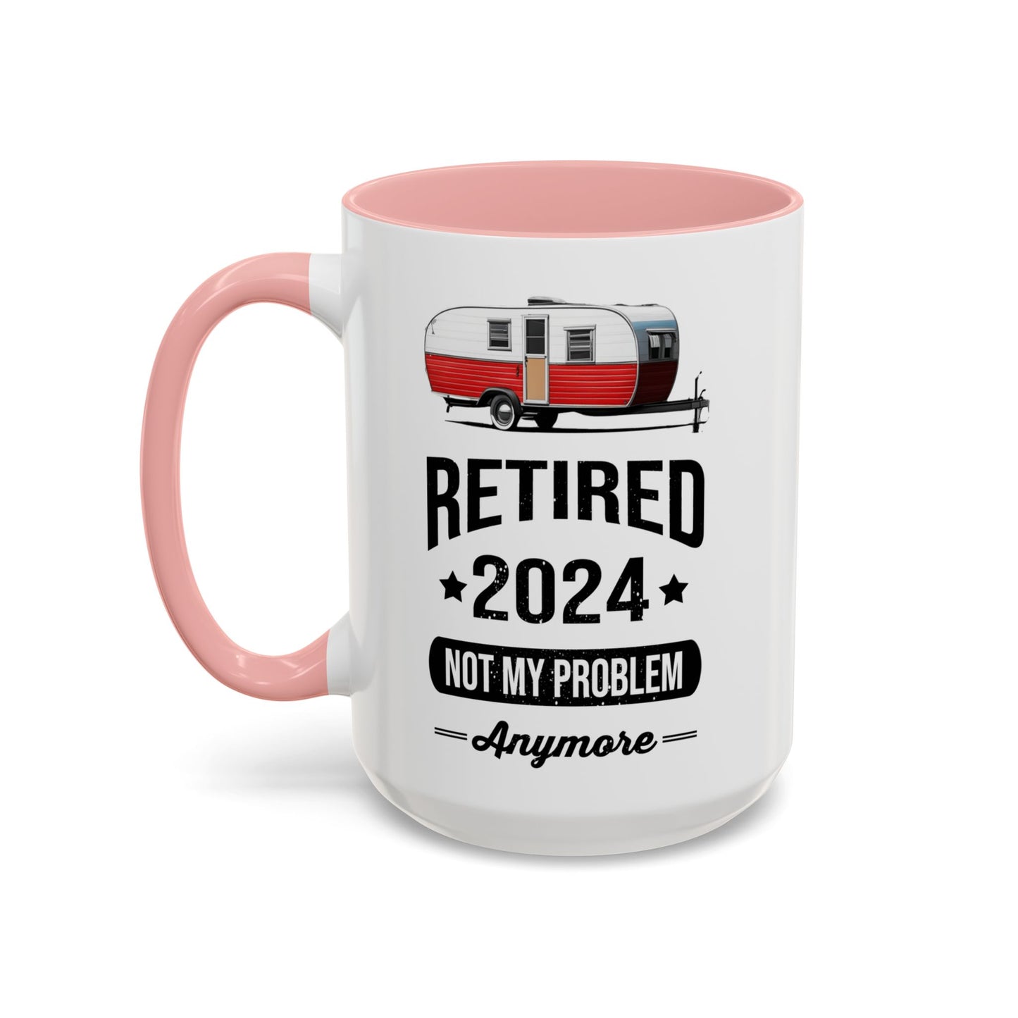 Retirement Mug - Retirement Camping - Coffee Mug - Funny Retirement Gift, Happy Retirement Mug, Fishing Retirement Gift A0037-02 Accent Coffee Mug (11, 15oz)