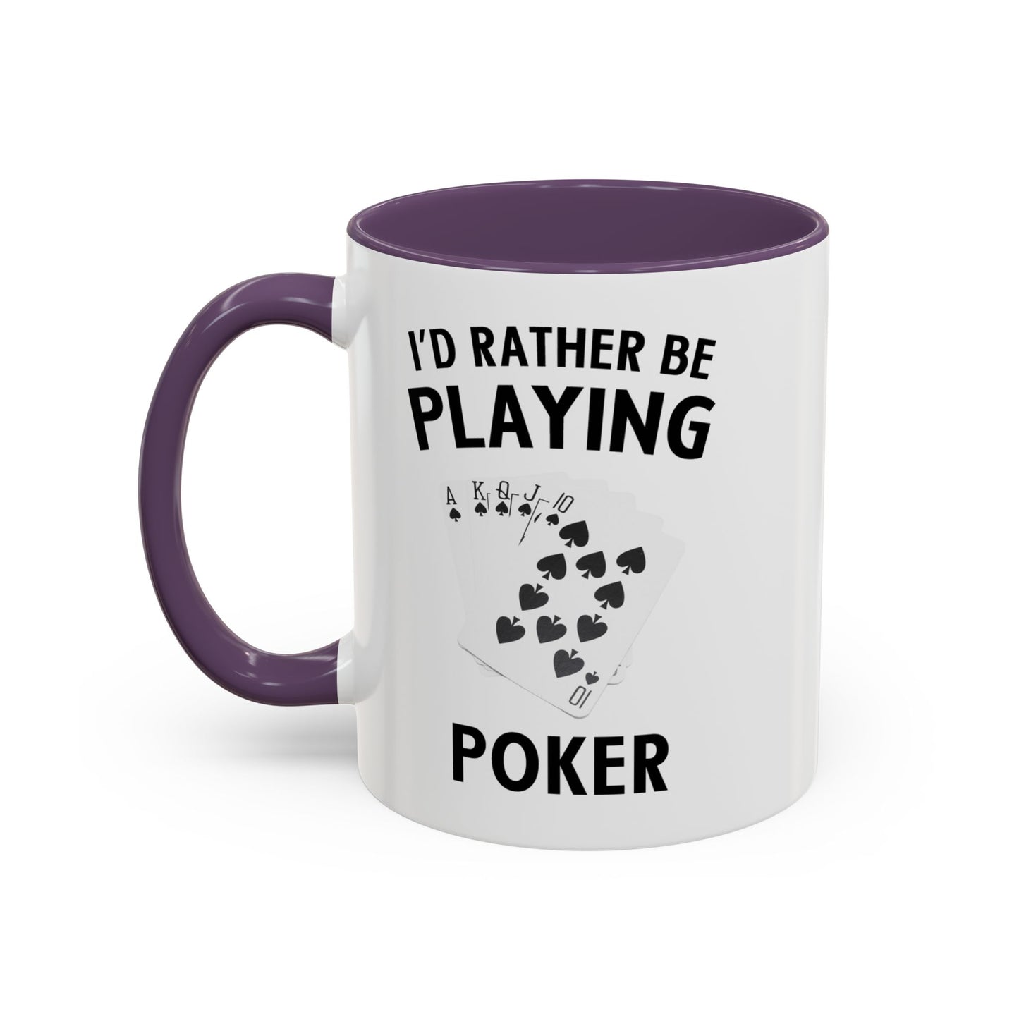 Funny Card Player Mug. Poker Mug. Card Player Gift. Poker Gift. Poker Player Coffee Mug. Poker Expert Mug. Poker Expert Gift Accent Coffee Mug (11, 15oz)