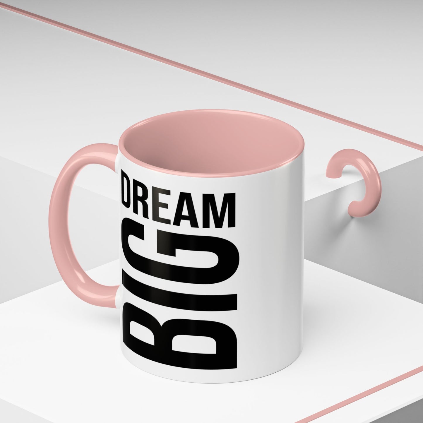 Dream Big Coffee Cup! Motivational Coffee Mug, Positive Affirmation, Gift for him / her, Favorite Mug, Gift Idea for Dad, Best Mug A0022-004 Accent Coffee Mug (11, 15oz)