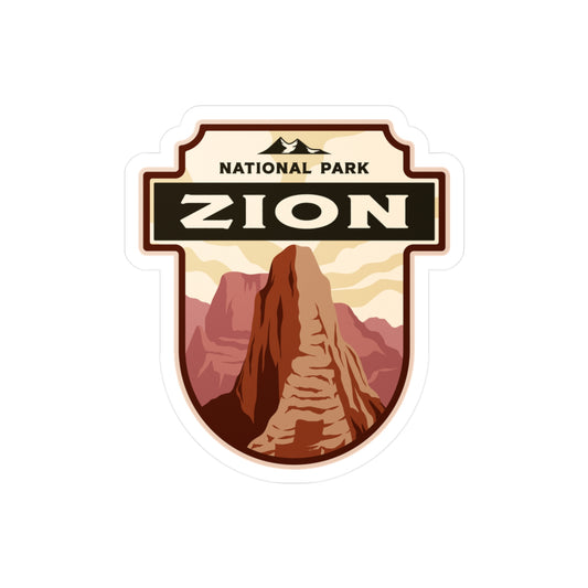 Zion National Park Sticker, National Park Stickers, Travel Stickers, Laptop Decal, Vinyl Sticker, Vinyl Decal, Floral Stickers