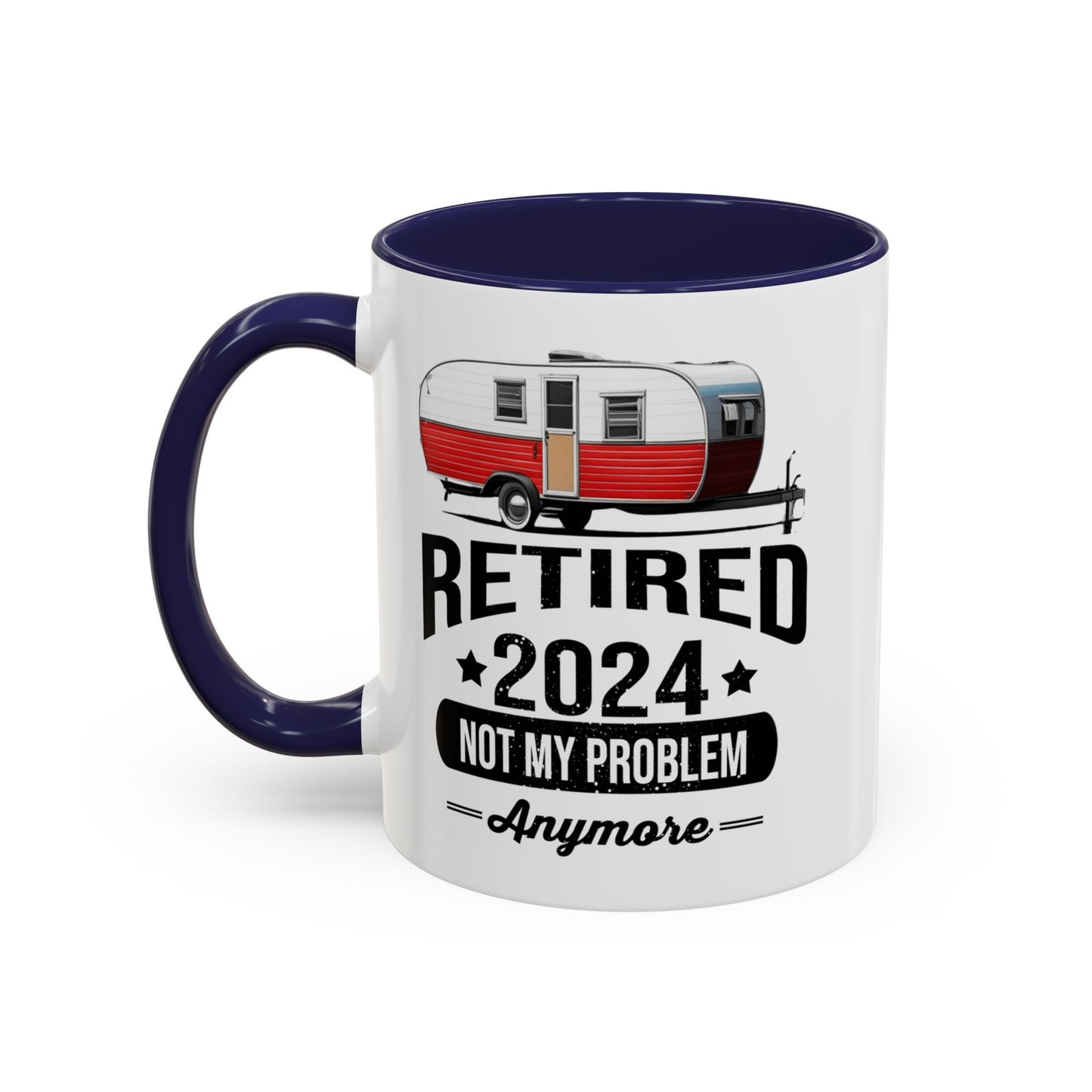 Retirement Mug - Retirement Camping - Coffee Mug - Funny Retirement Gift, Happy Retirement Mug, Fishing Retirement Gift A0037-02 Accent Coffee Mug (11, 15oz)